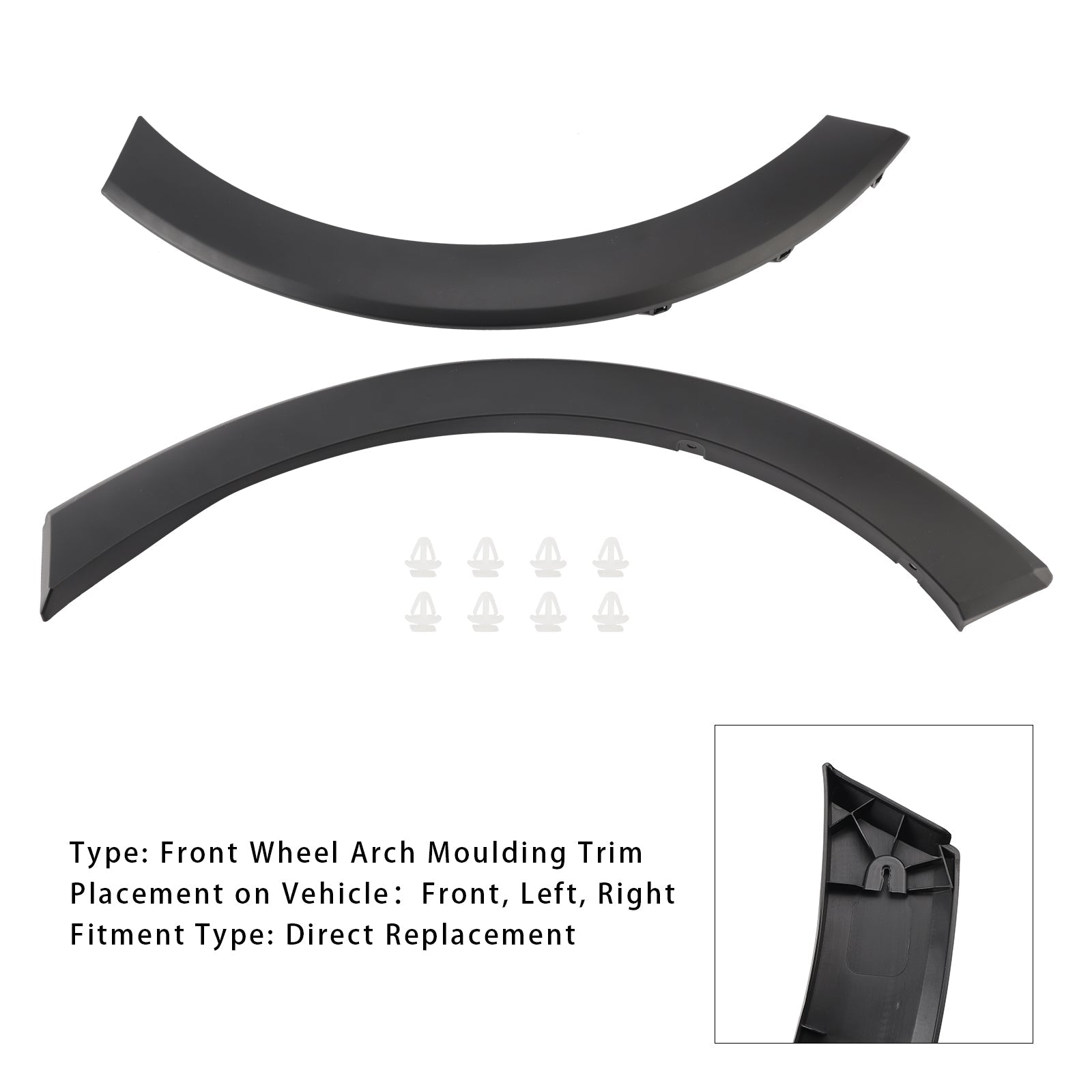 2014-2022 Ford Transit Mk8 2pcs Front Wheel Arch Moulding Trim Right & Left 1885950