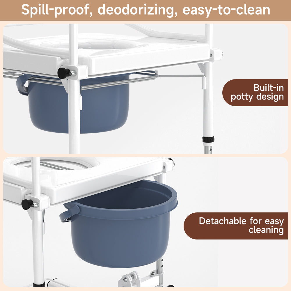 Patient Chair Transferred Lift Wheelchair Removable Split Type Wheelchair 250 lb