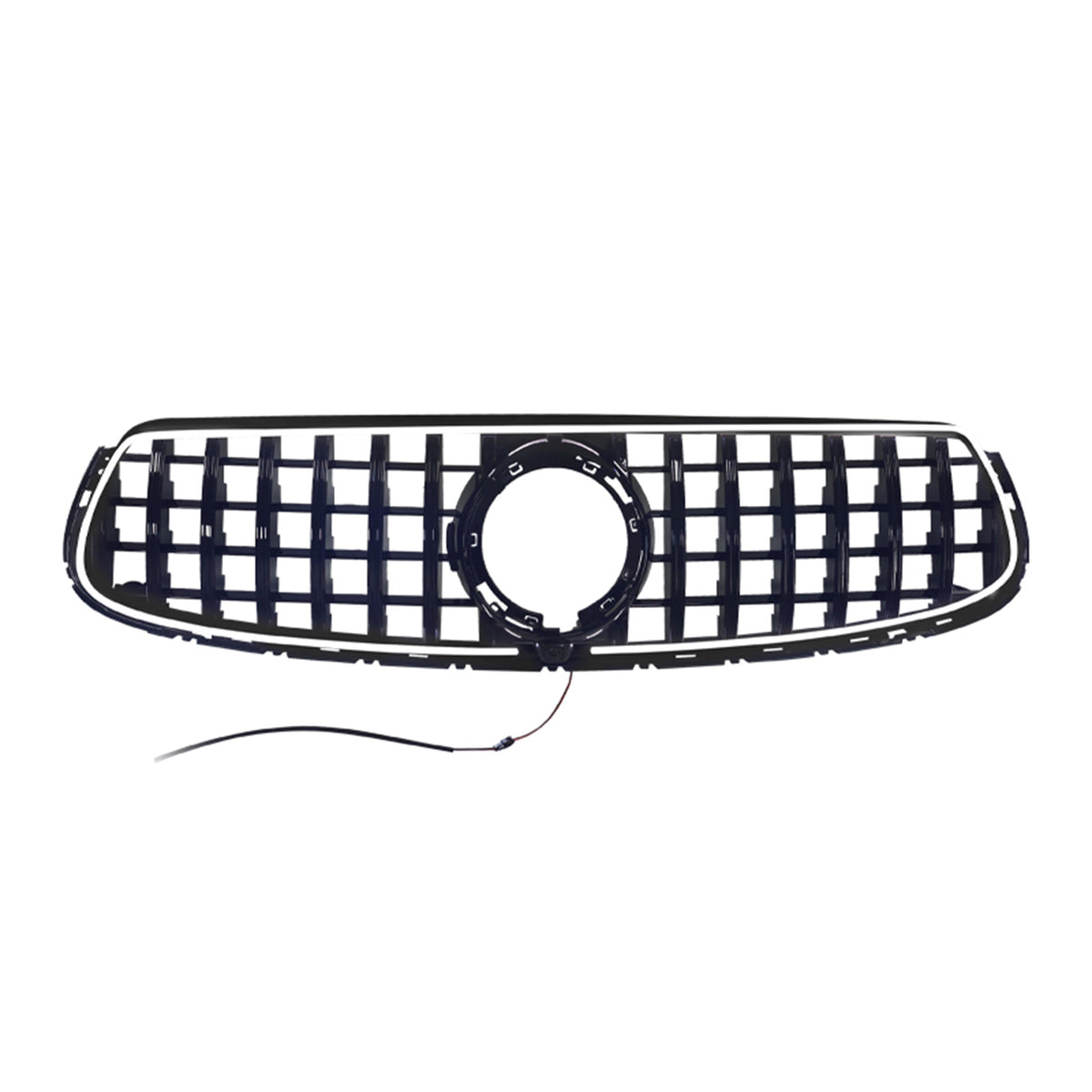 GT-Style Front Bumper Grille Fit Mercedes-Benz X253 GLC250 GLC300 2020-2022