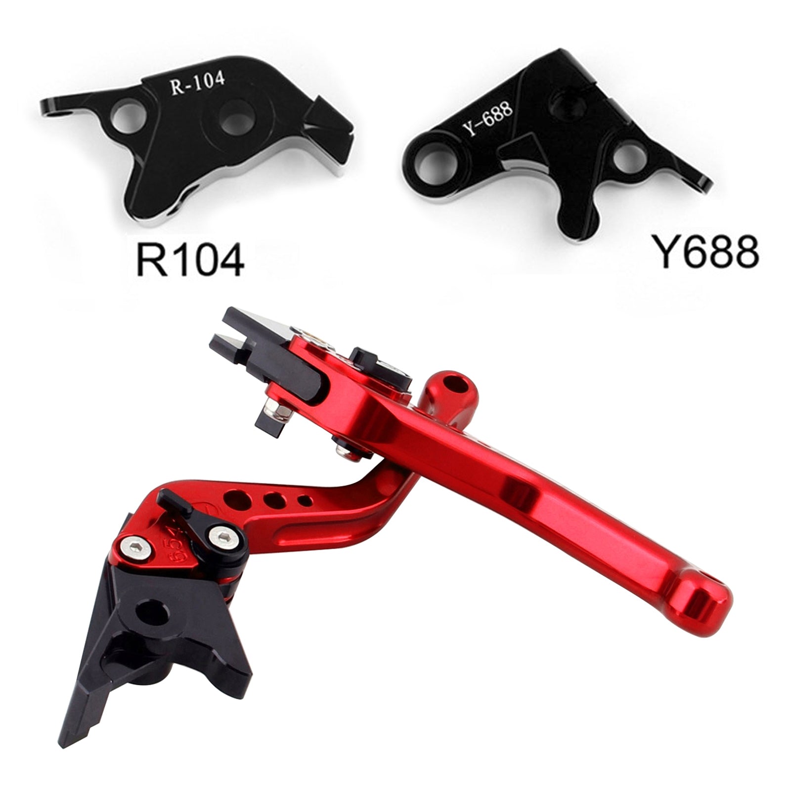 Short Brake Clutch Levers For Yamaha YZF R6 05-14 YZF R1 04-08 R6S Generic
