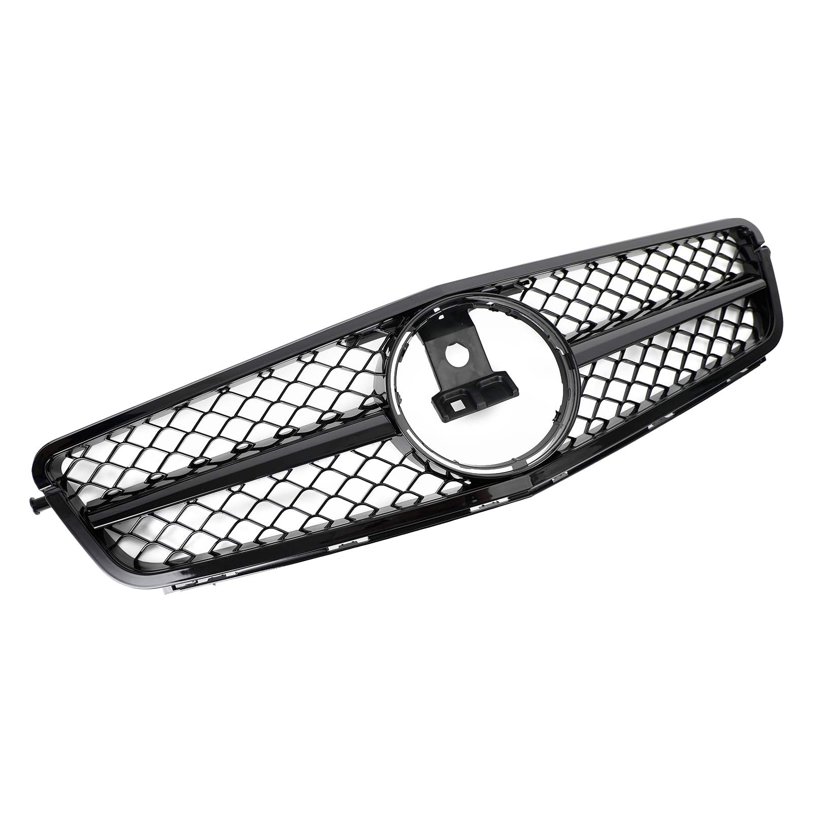 W204 C250 C350 08-13 Mercedes Benz AMG Style Gloss Black Grill Replacement Grille Generic