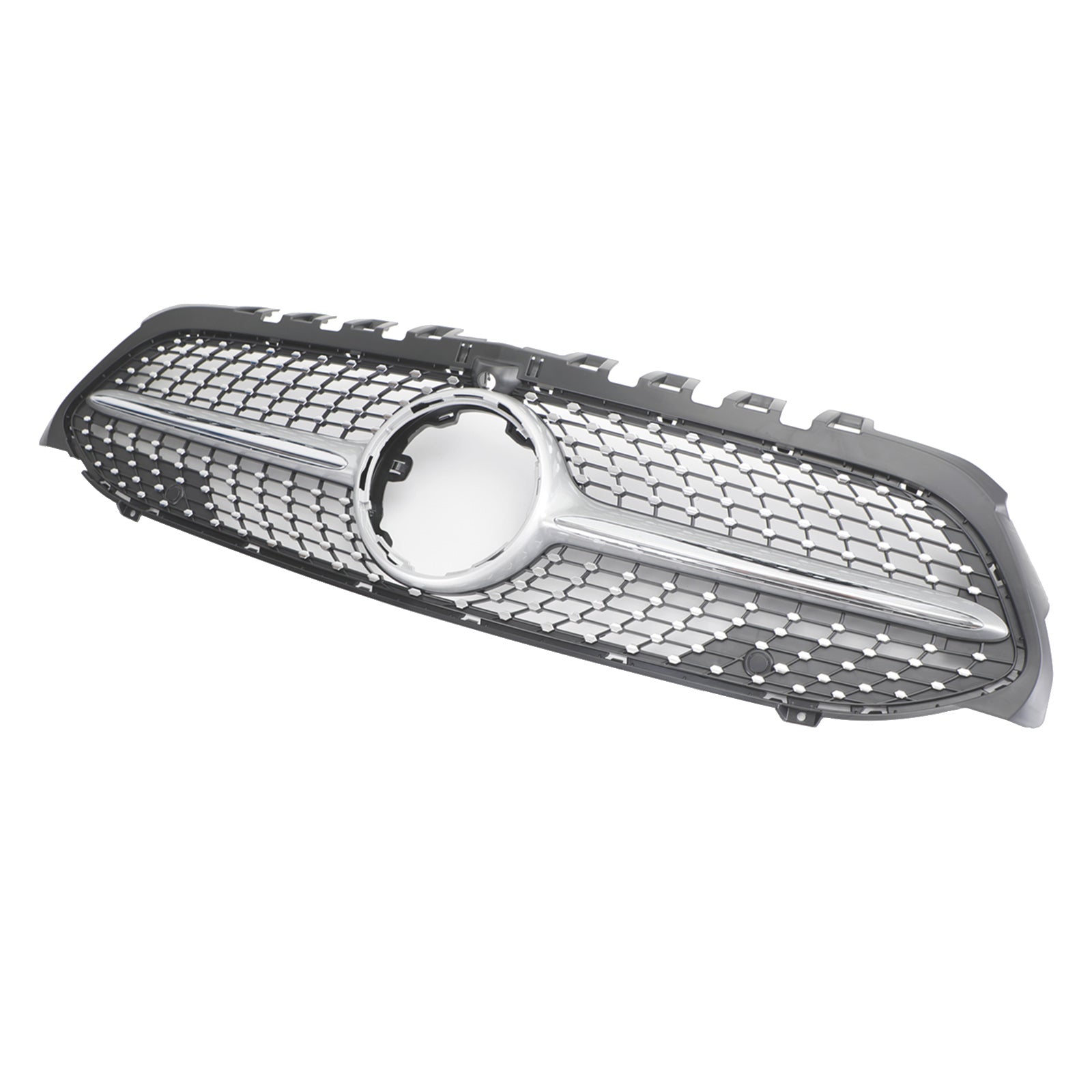Benz A-Class W177 2019-2023 Diamond Front Bumper Grille Black/Chrome