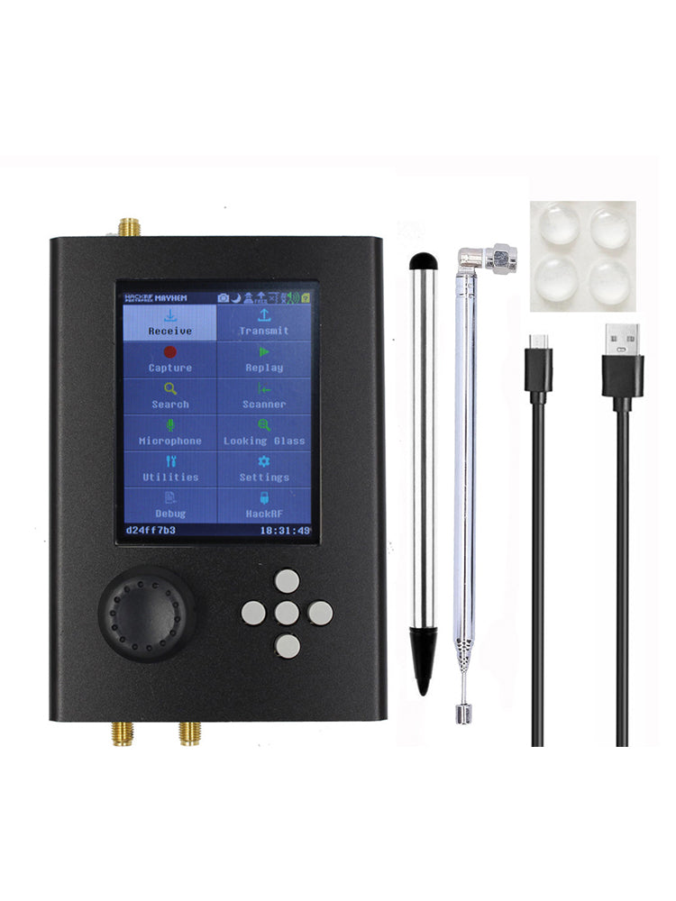 3.2" V1.7.3 Portapack H2 1MHz-6GHz SDR Software Defined Wireless Black