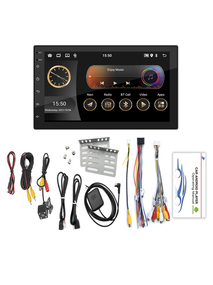 7" Android 10 GPS WiFi Bluetooth Car Stereo MP5 Player Carplay + 4 LED Camera