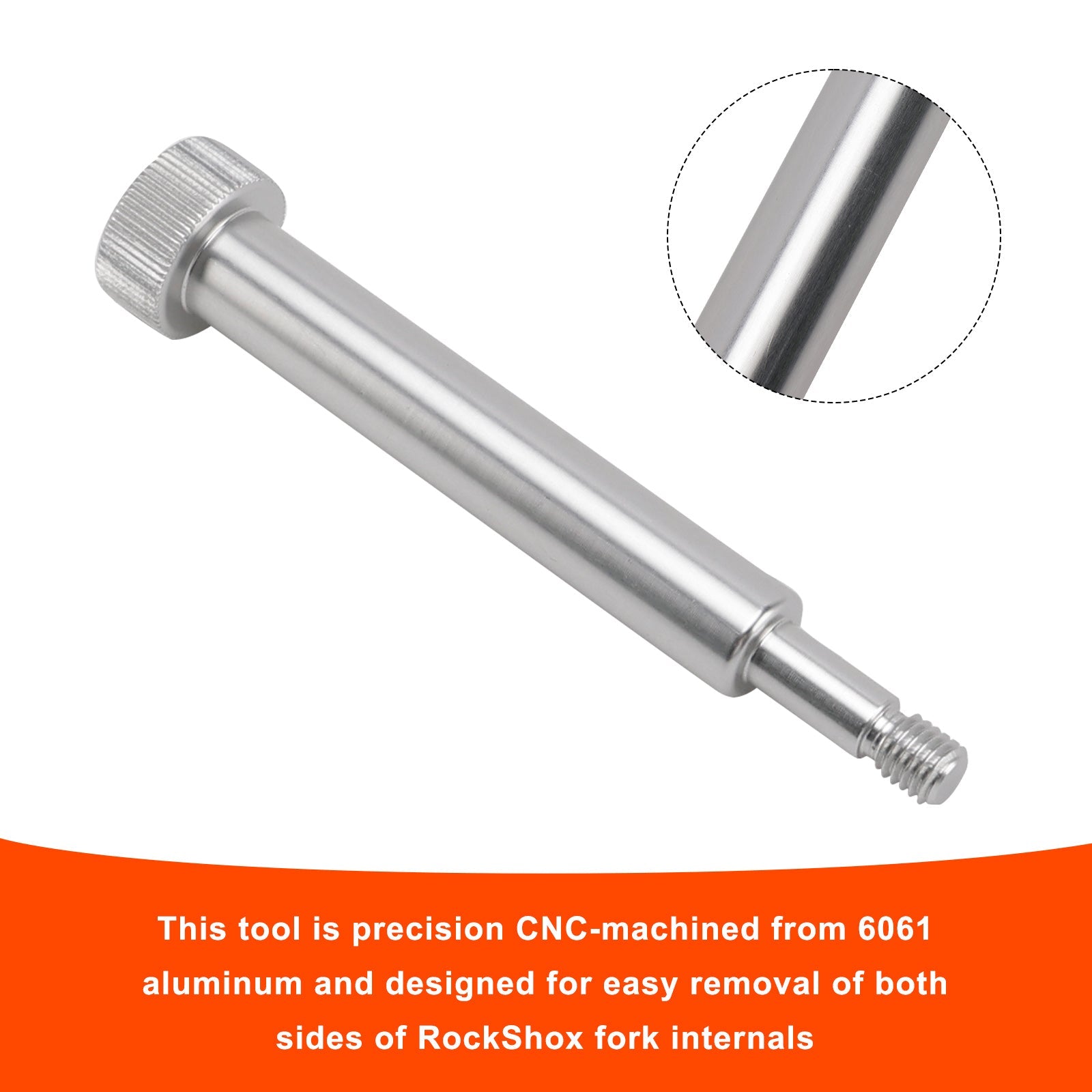 Fork Lower Leg Removal Tool-Threaded punch to remove spring/damper side For Rockshox