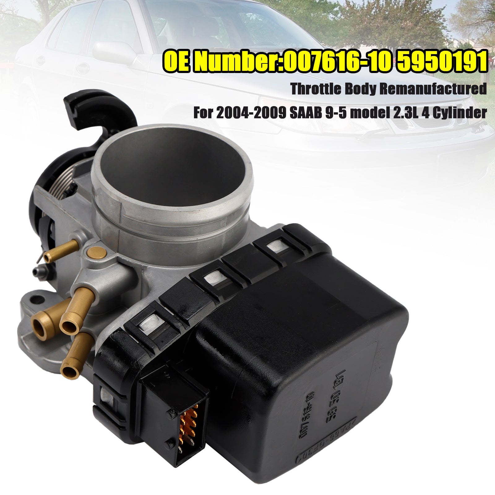 Throttle Body 5950191 00761610 For Saab 9-5 model 2.3L 4 Cyl 2004-2009