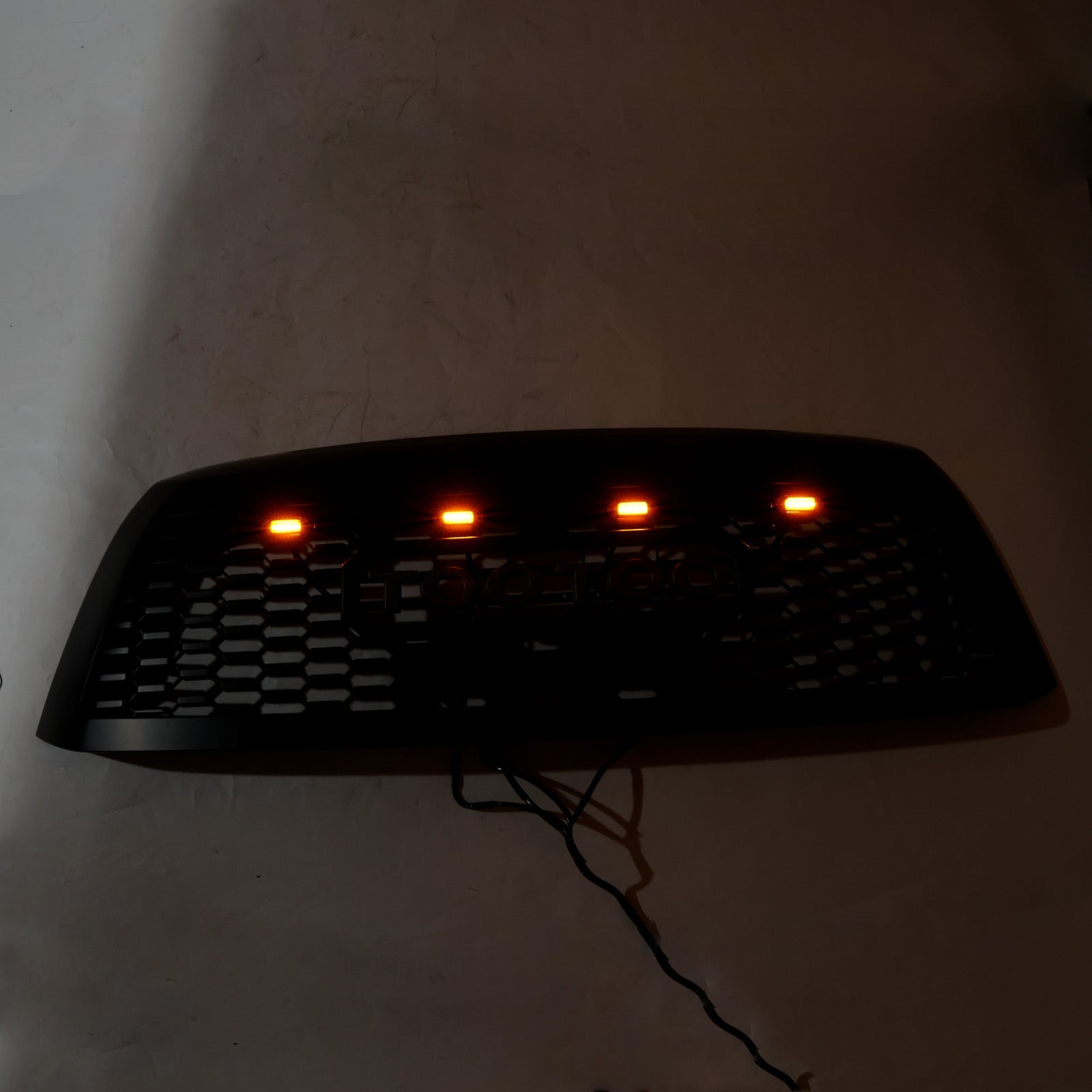 2008-2018 Toyota Sequoia With Led Matte Black Front Bumper Grill Grille