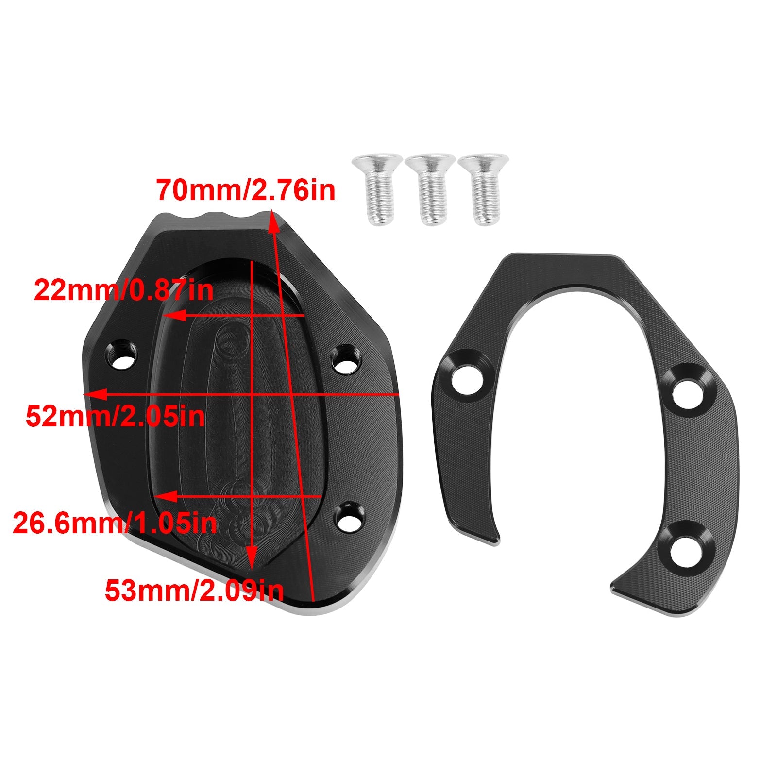 Almohadilla de placa ampliada con soporte para speed twin 1200 2019-2021 thruxton 1200/R 2016-2019