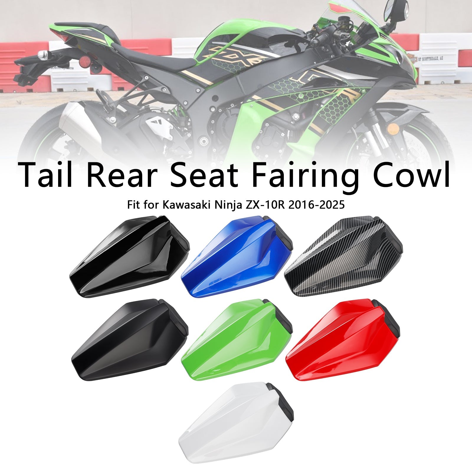 2016-2025 Kawasaki ZX10R ZX-10R Racing Tail Rear Seat Fairing Cowl