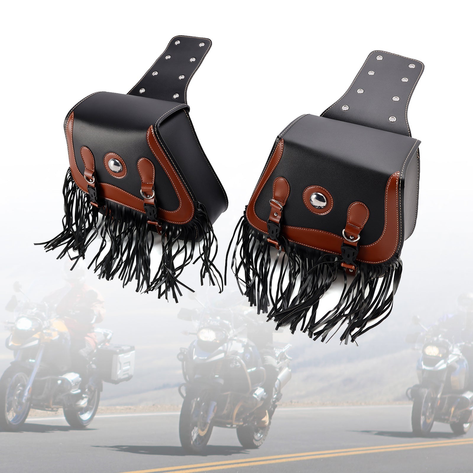 Tail Bag Side Saddlebag Tail Bag Luggage Pouch Storage Black 26L For Motorbike