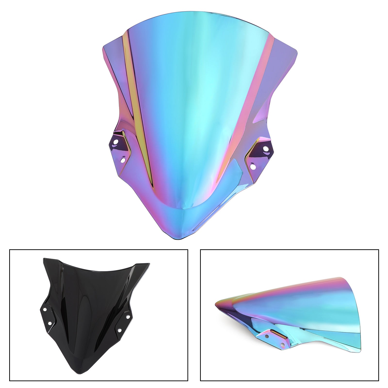 ABS Plastic Motorcycle Windshield Windscreen For Kawasaki 2018-2022 Ninja 400 Generic