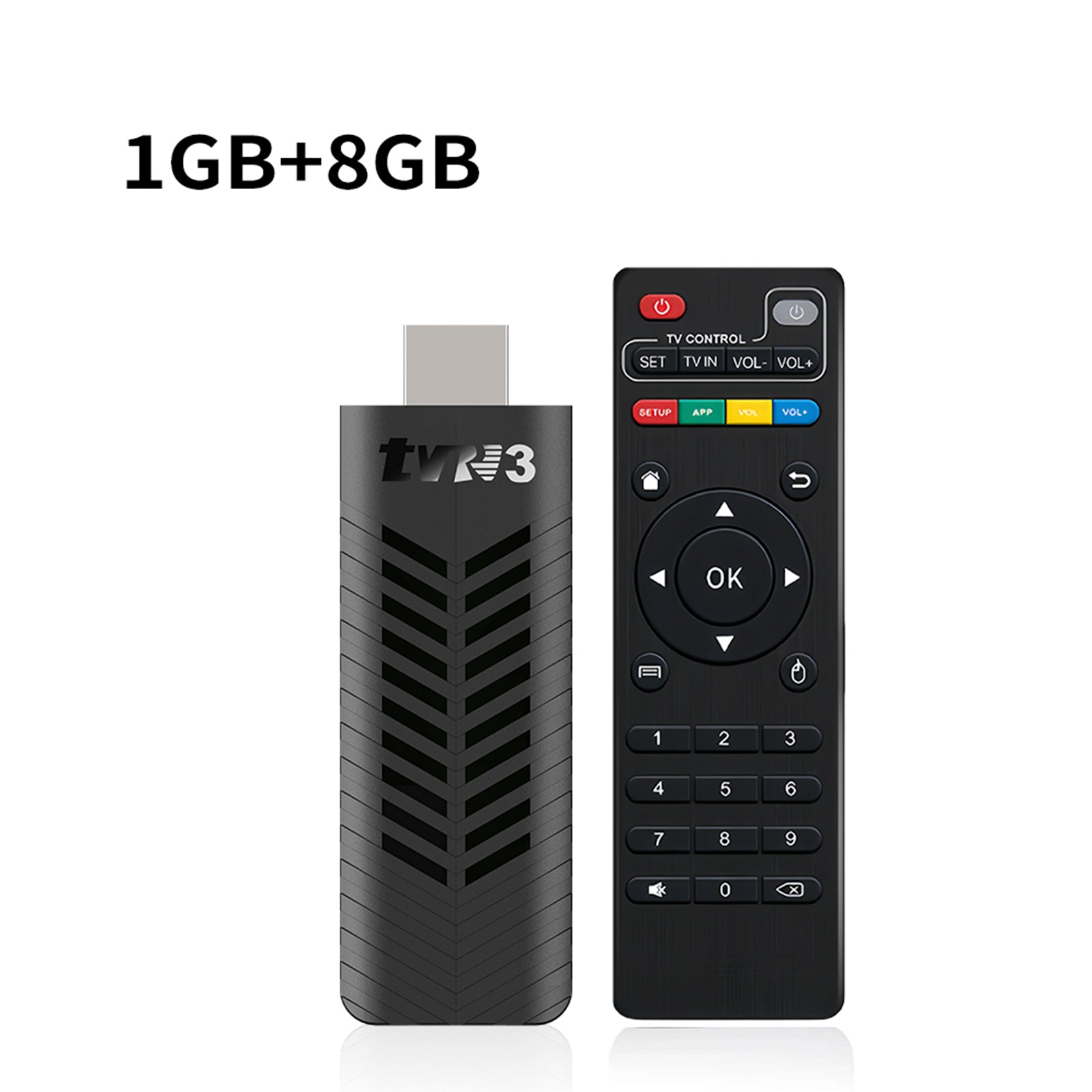 TVR3-S TV Stick Android 14 1GB 8GB Dongle Set-Top Box 4K Player Protable TV BOX