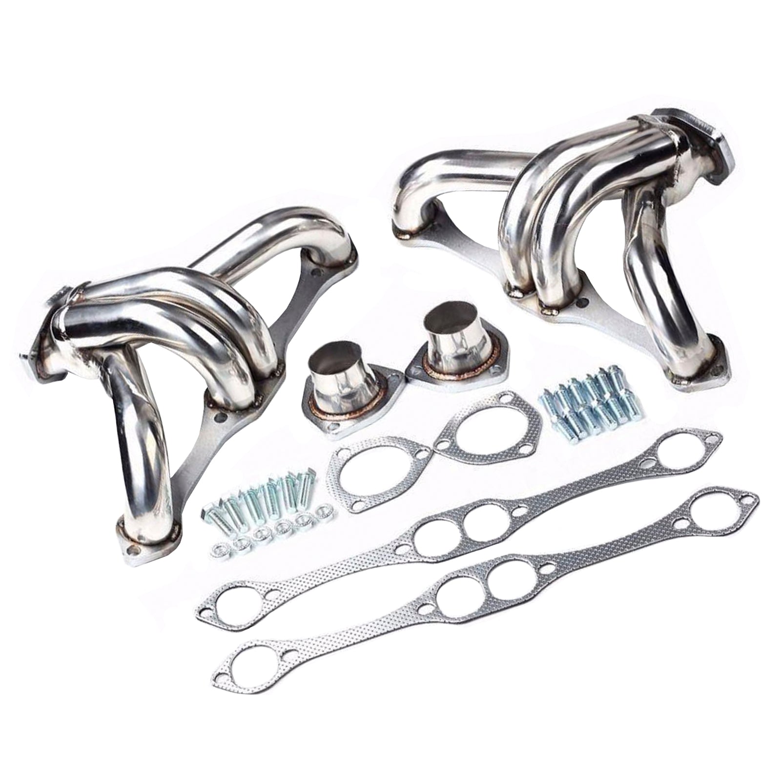 Exhaust Header Manifold Fit Chevy Small Block SB V8 262 265 283 305 327 350 400