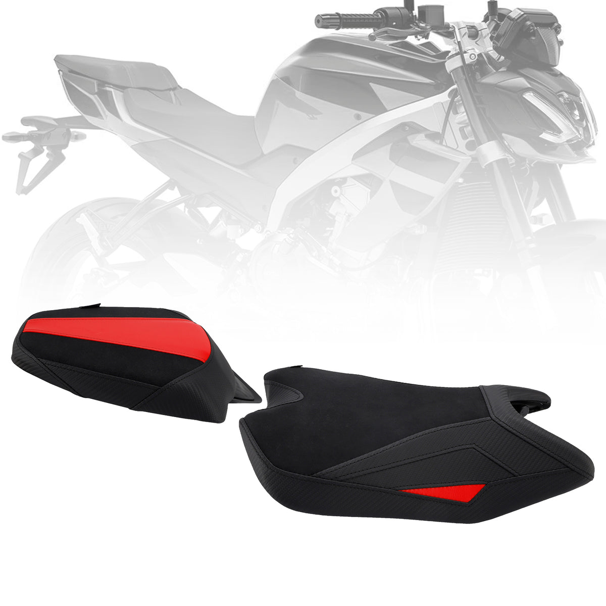 2024-2025 For Aprilia Rs457 Rs 457 Driver&Passenger Seat Kit Cushion Pu Fit Red