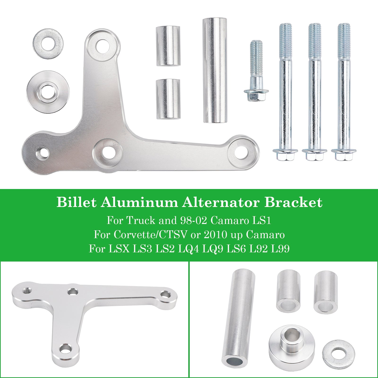 Billet Aluminum Alternator Bracket For 1998-2002 Camaro LS1 LSX LS3