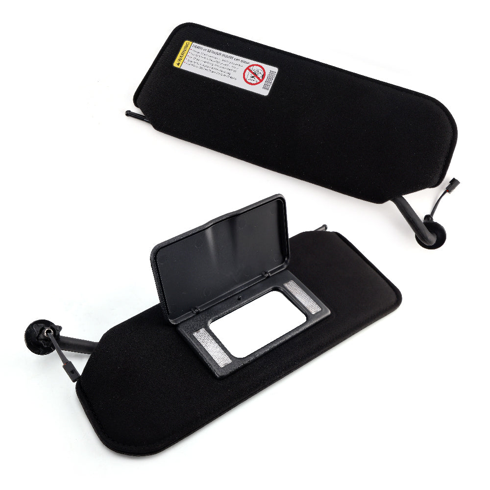 1997-2004 CORVETTE Sun Visor Vanity Mirror C5 Black SunVisors Pair Shaded