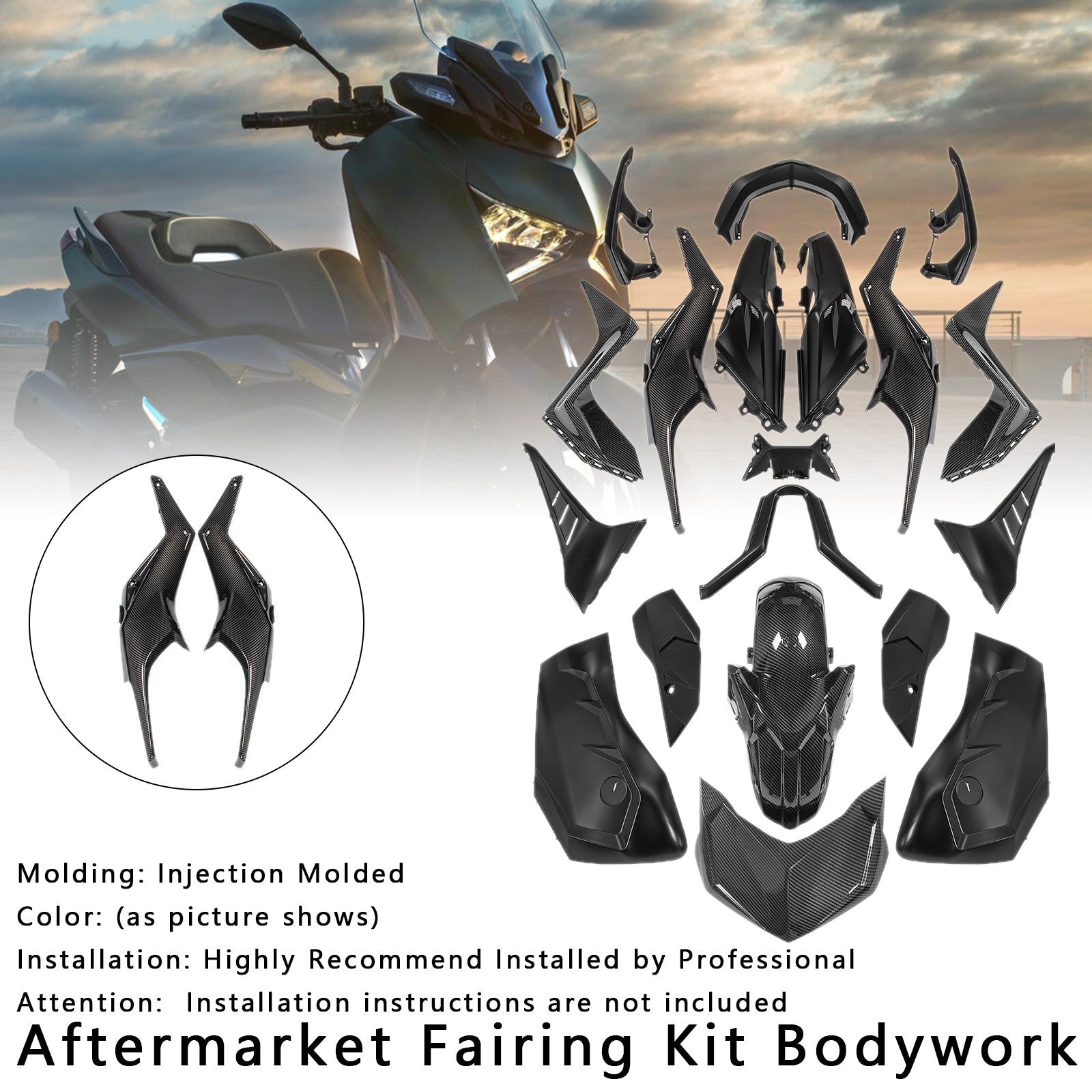 2023-2024 Yamaha X-MAX 300 XMAX Injection Bodywork Fairing Kit