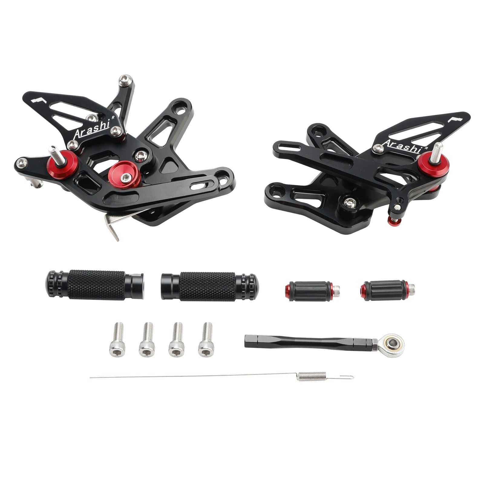 ALUMINUM ADJUSTABLE REAR SET REARSET FOR KAWASAKI ZX636 NINJA ZX-6R 2024 2025