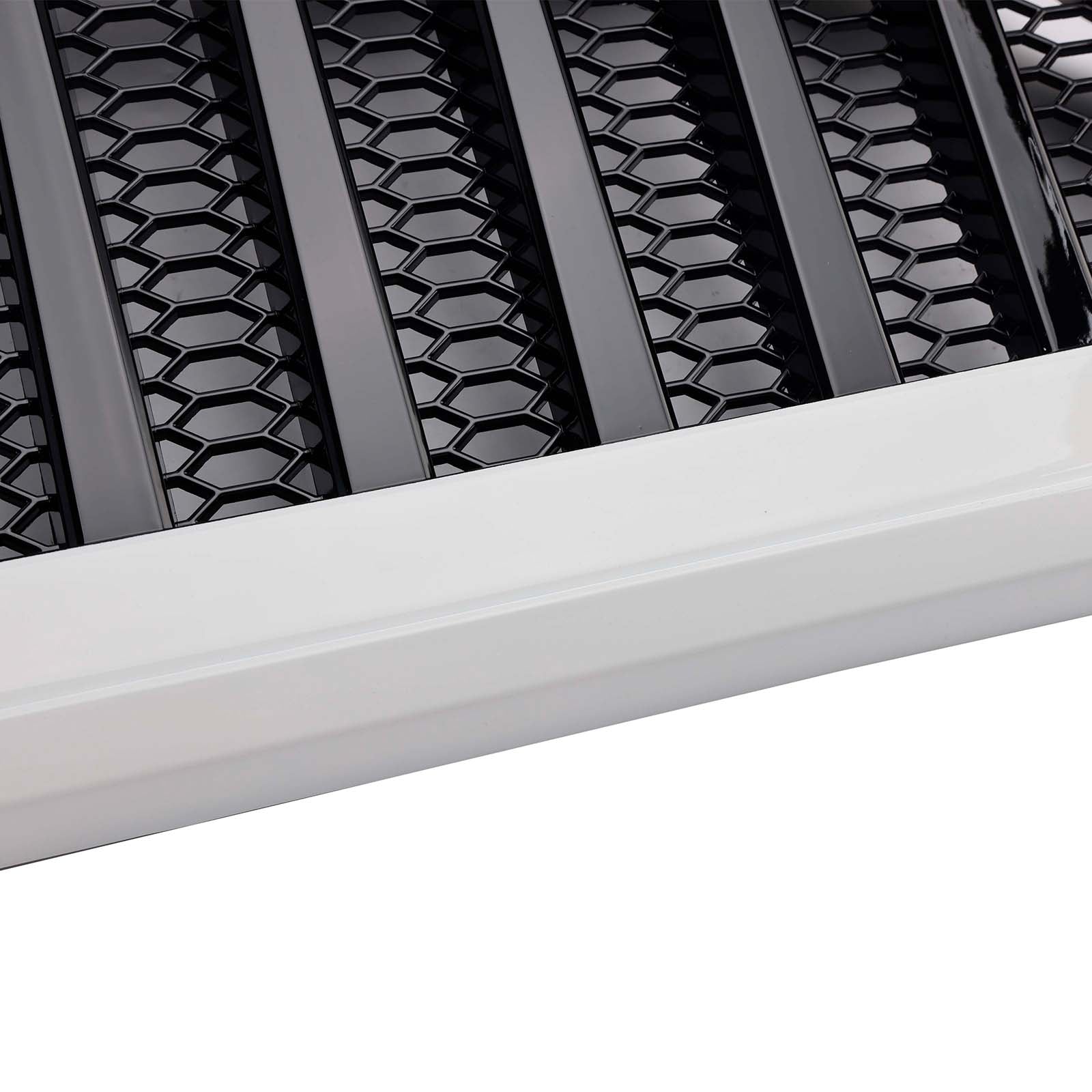 2018-2023 Fit for Jeep Wrangler JL JT White & Black Front Vader Grille Bumper Grill