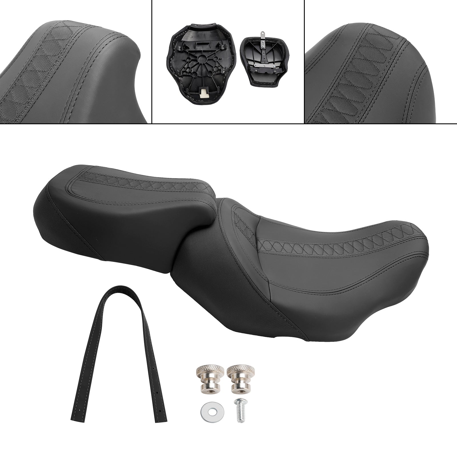 2023-2024 Touring Cvo Glide Rider Passenger Seat Front Rear Cushion