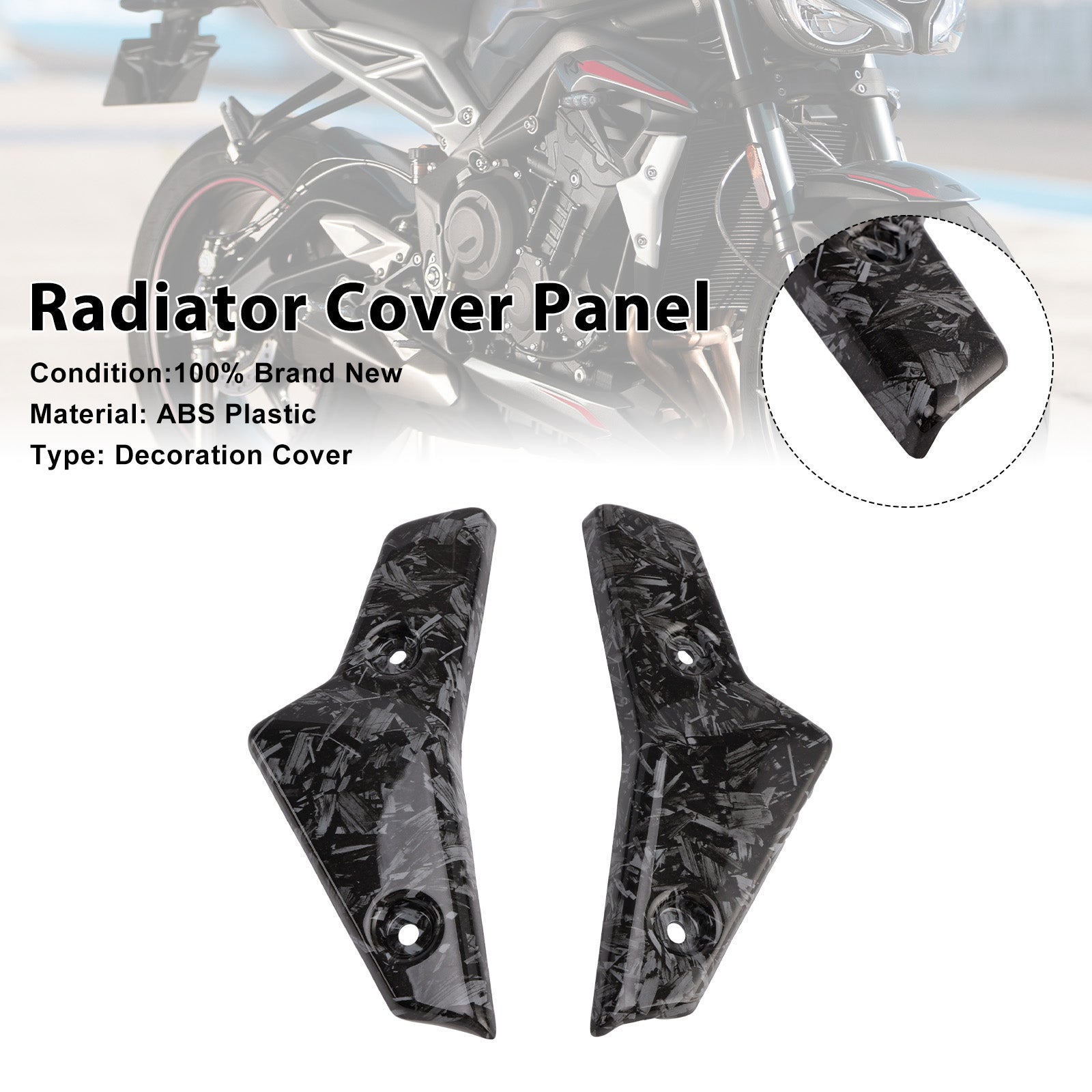2020-2022 Street Triple 765 R/RS Radiator Side Cover Fairing Panels