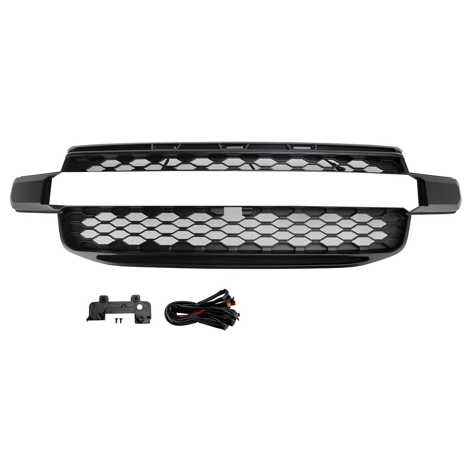 Ford Ranger 2023 2024 2025 Front Grill Raptor Black Grille With White LED Light With Camera Mount
