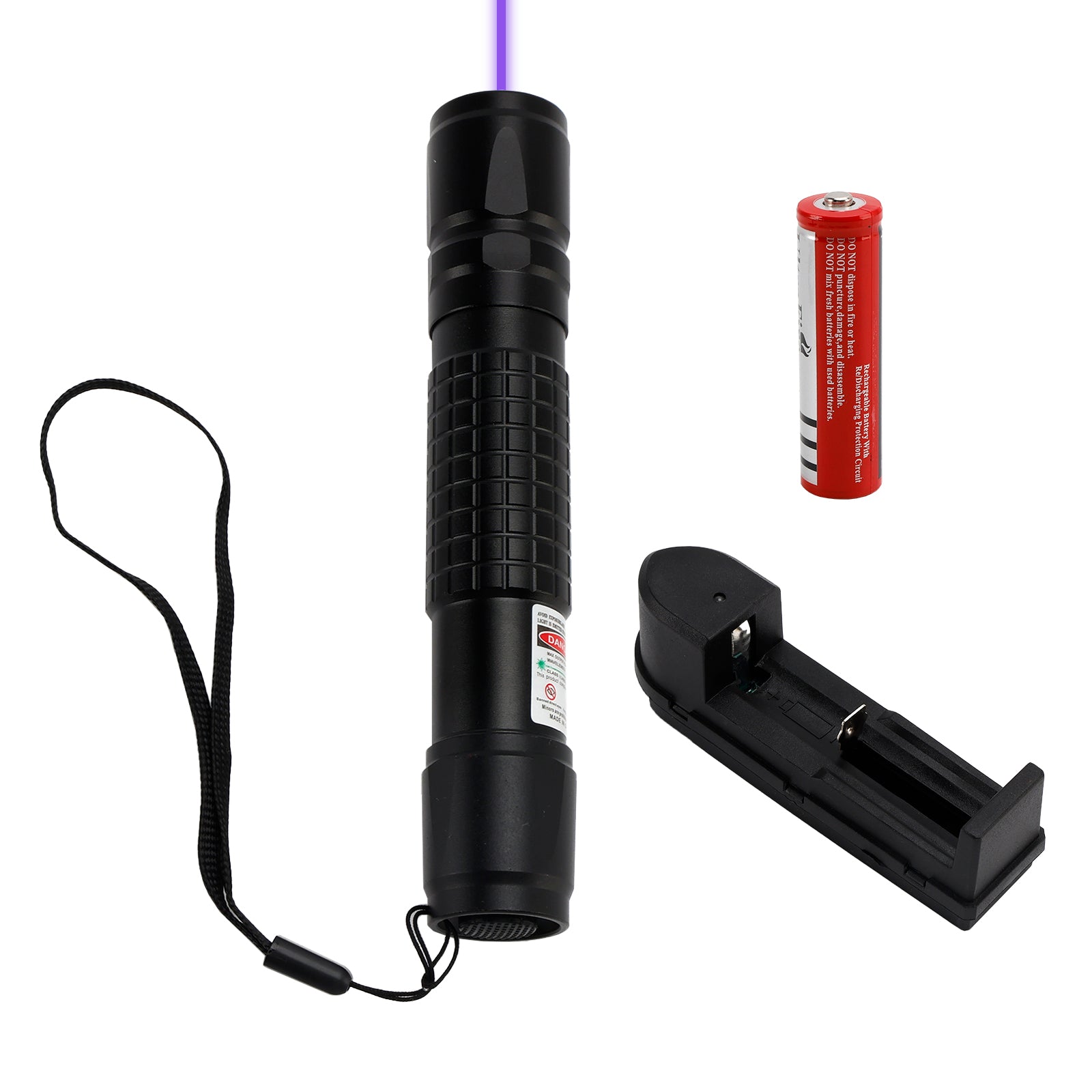 5MW 405NM Azul Púrpura Puntero Láser Pluma Luz de Haz Visible