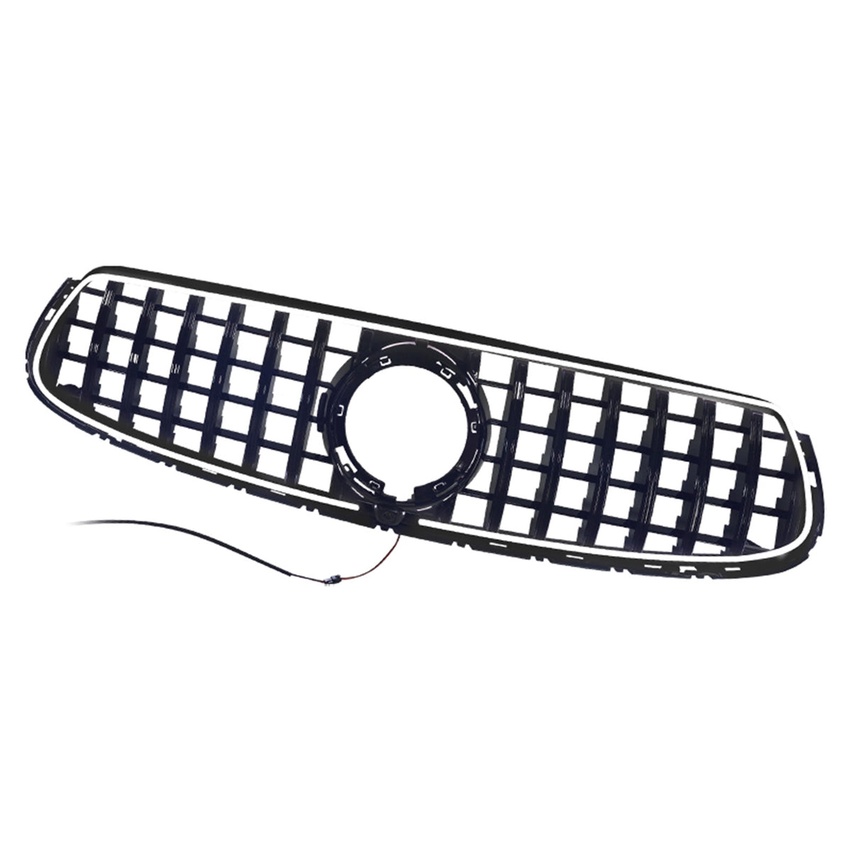 GT-Style Front Bumper Grille Fit Mercedes-Benz X253 GLC250 GLC300 2020-2022