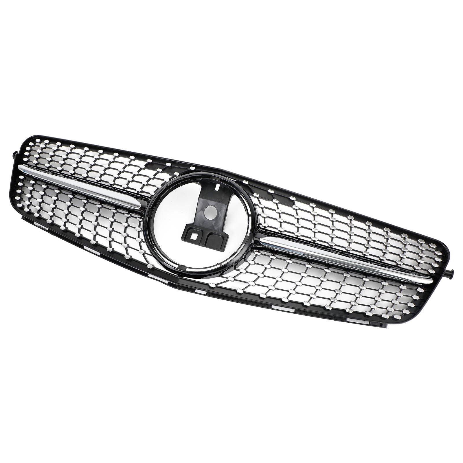 Diamond Front Bumper Grille Grill Fit C-Class Benz W204 C300 C350 2008-2014