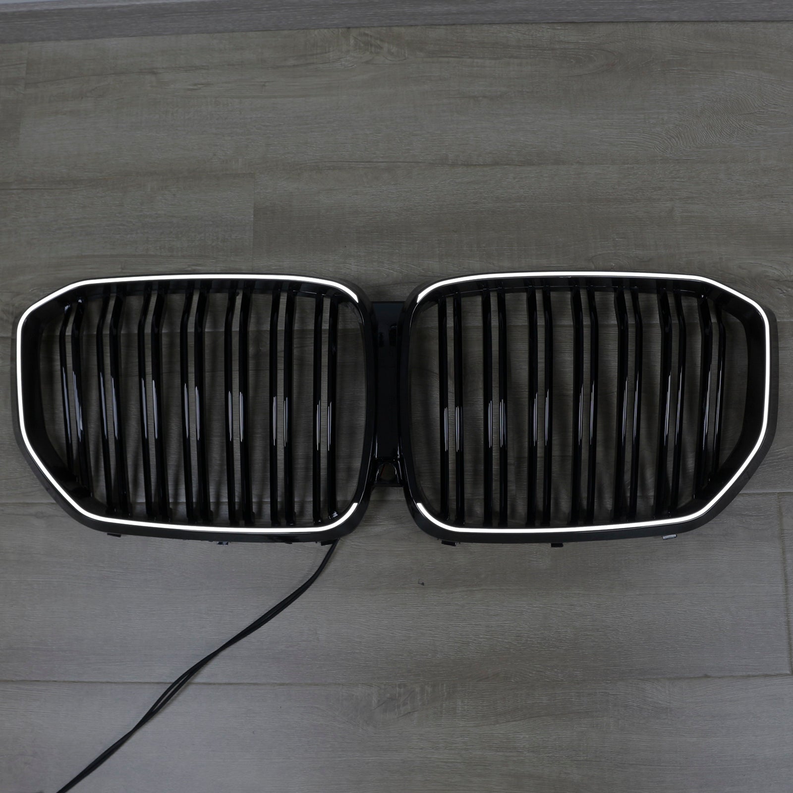 Double Slat Black Front Kidney Grille Fit BMW X5 G05 2019-2022 M-Performance