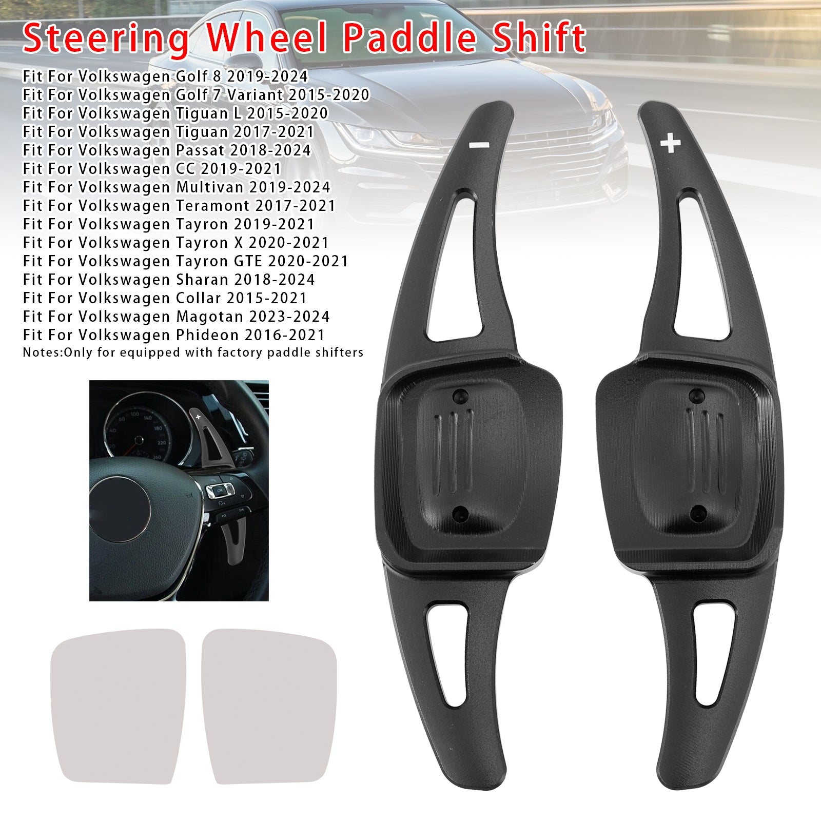 Steering Wheel Paddle Shifter Extension For VW Golf 8 Tiguan