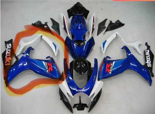 Fairings 2006-2007 Suzuki GSXR600 750 Blue & White GSXR