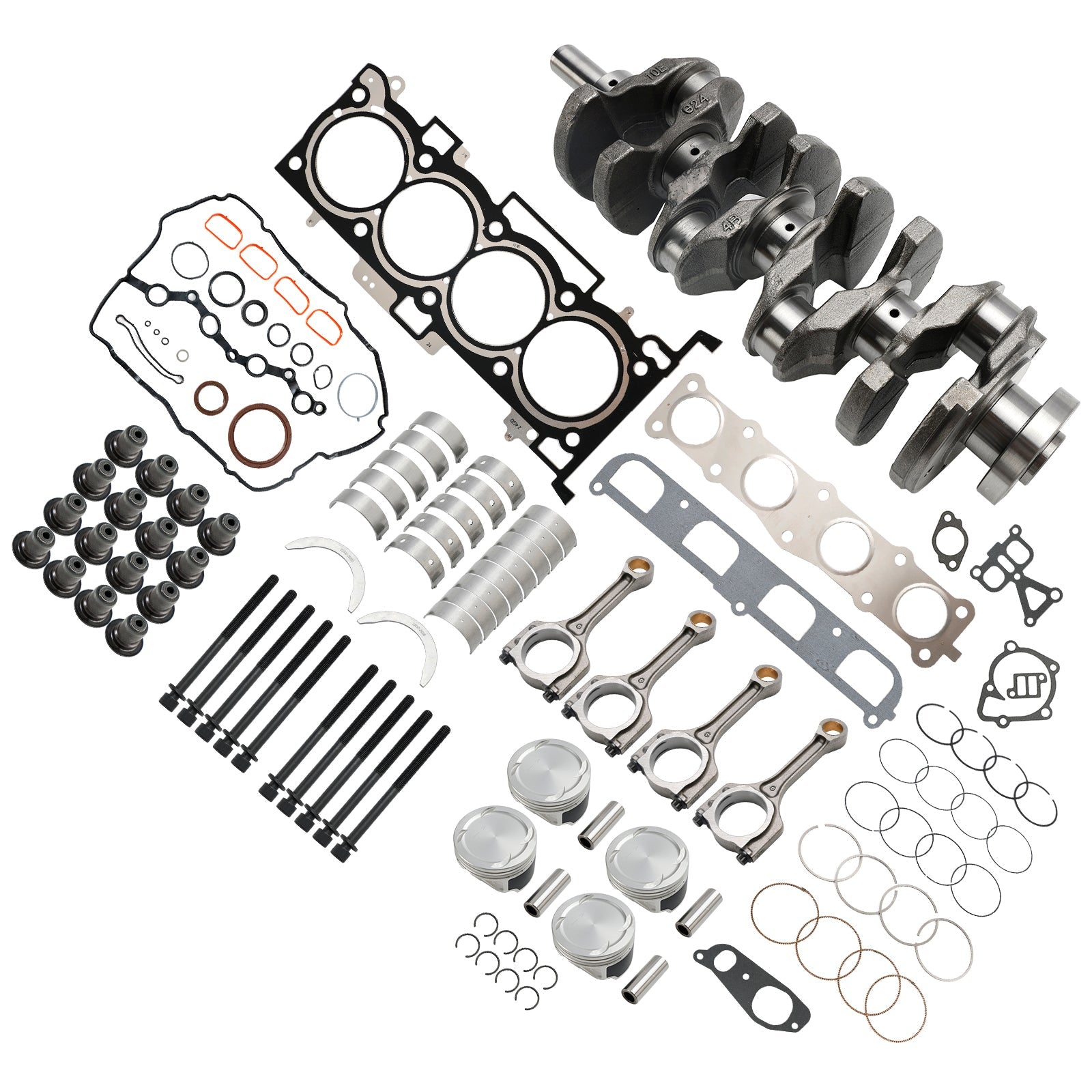 G4KE 2.4L Engine Overhaul Rebuild Kit & Crankshaft & Con Rods for Kia Sportage 2011-2021