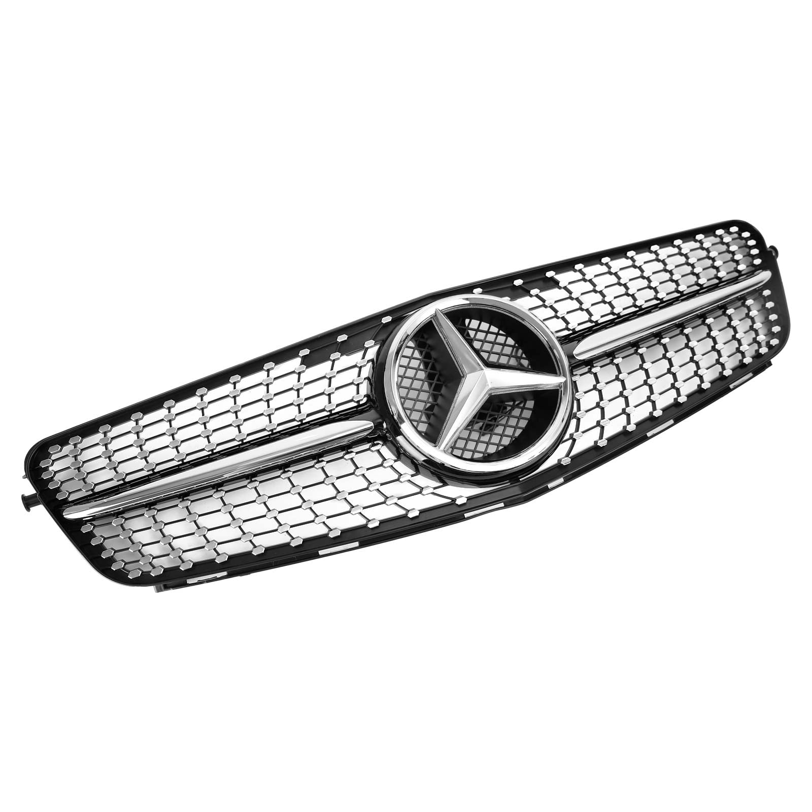 Benz 2008-2014 C-Class W204 C300 C350 LED Diamond Front Bumper Grille Grill