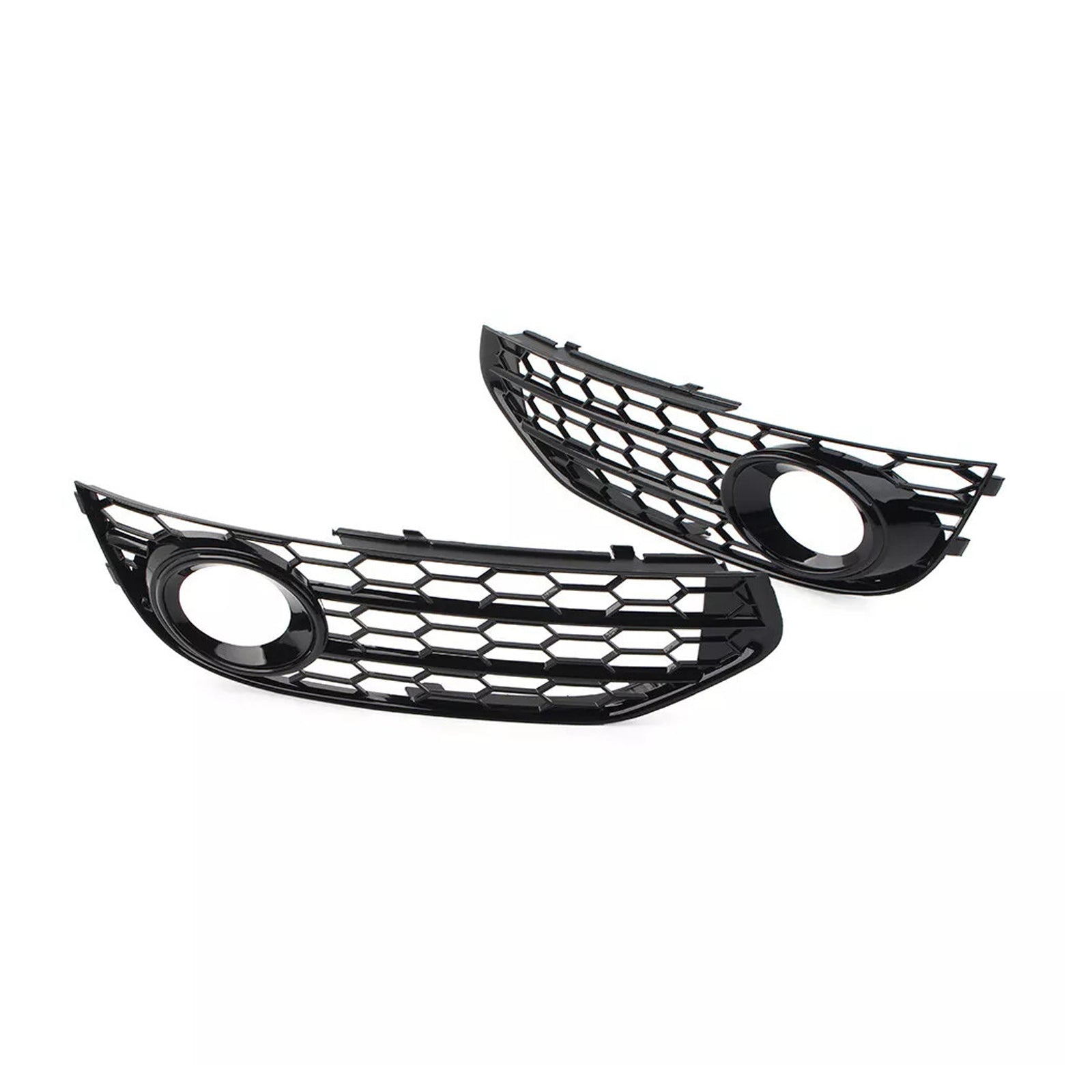 2010-2015 Audi A4 Allroad B8 Front Bumper Honeycomb Fog Grille Cover Black