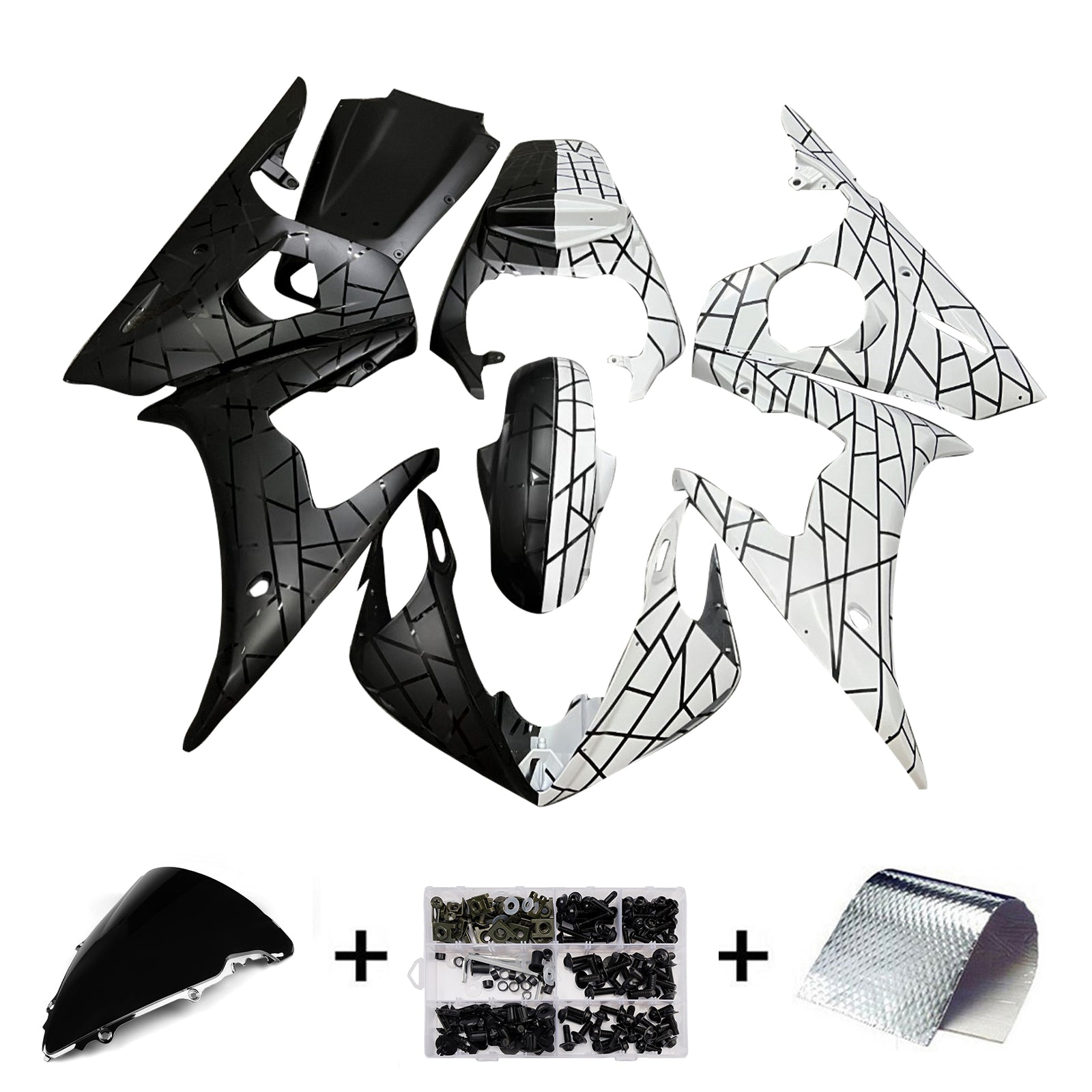 Injection Fairing Kit Bodywork For Yamaha YZFR6 YZF-R6 2005