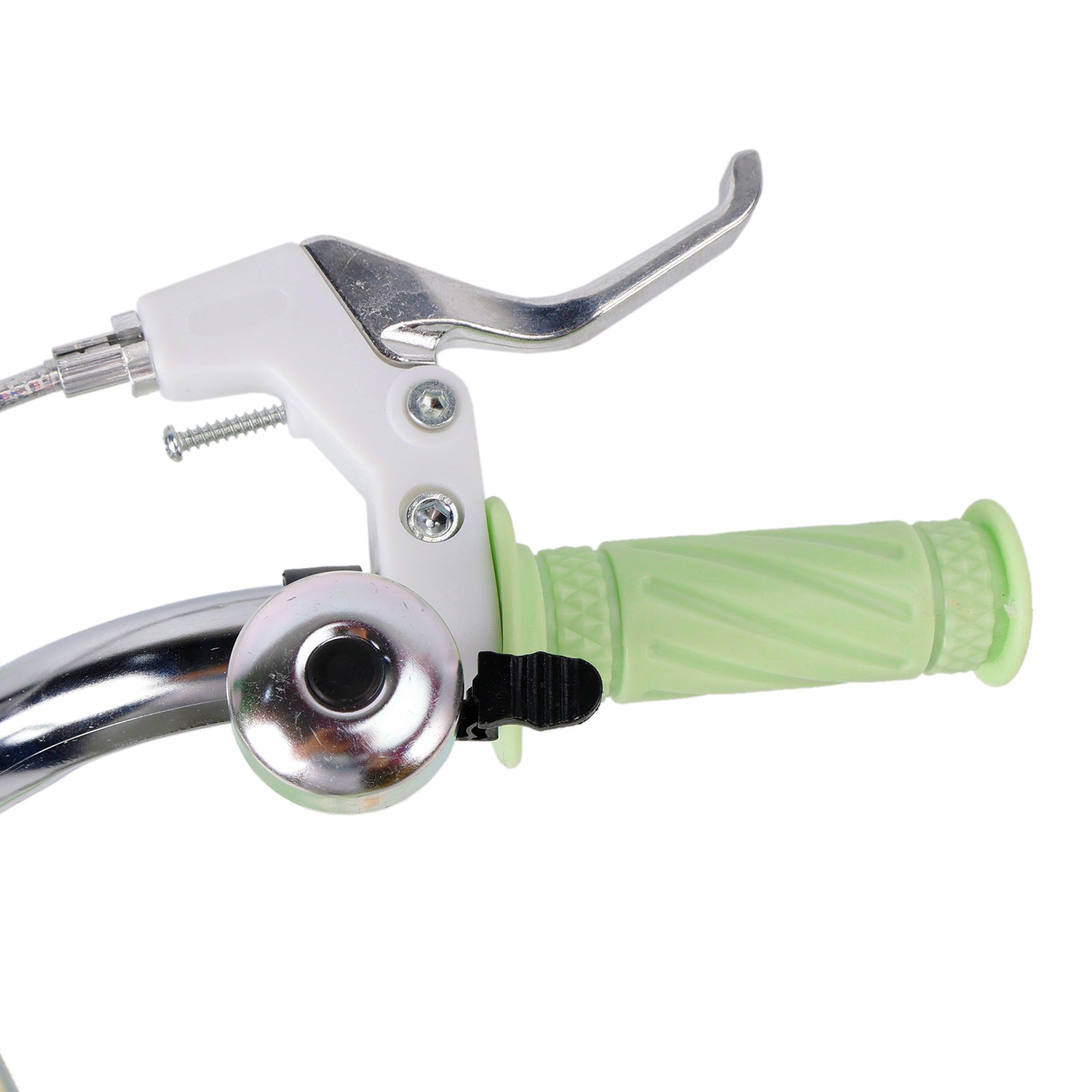 16" Child Bicycle Girls Bike with auxiliary wheels & Rack & Basket Green