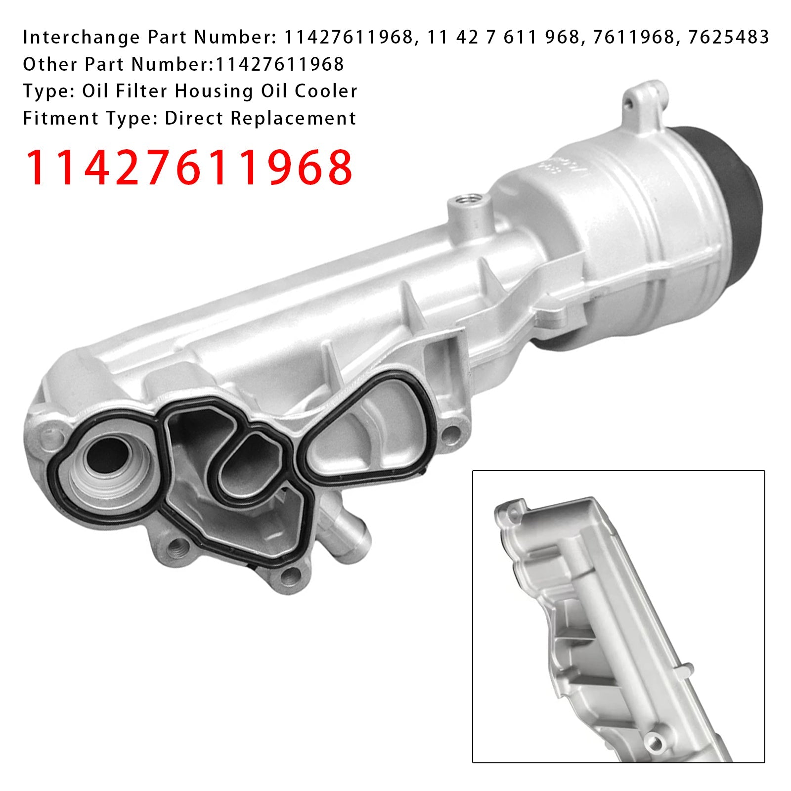 2011-2019 BMW F20 F30 F35 F80 Brand New Engine Oil Cooler 11427611968