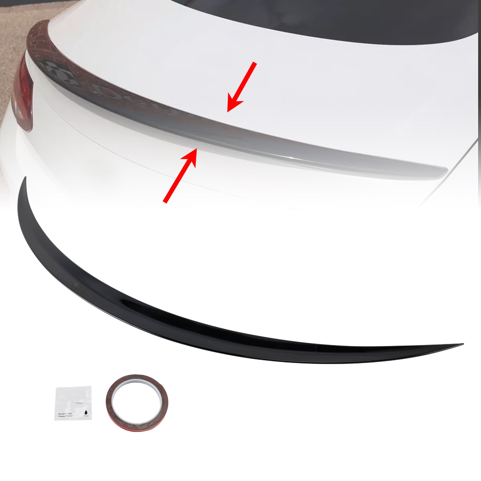 Gloss Black Rear Spoiler For Mercedes-Benz E-Class C238 W213 Coupe 16+ E63 Style