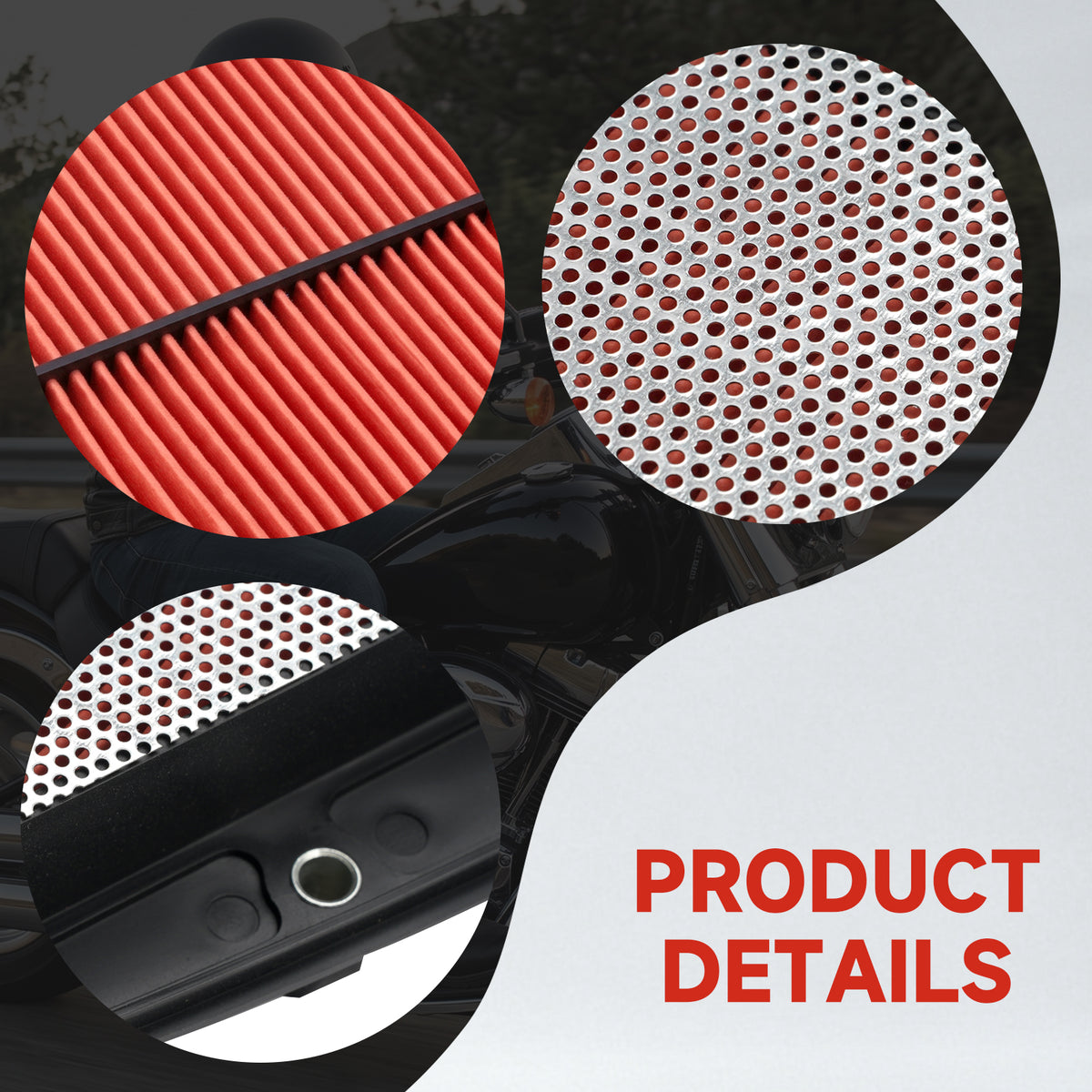 Air Filter For Kawasaki VN 1700 B C D E F K Classic Voyager Vulcan 2009-2025