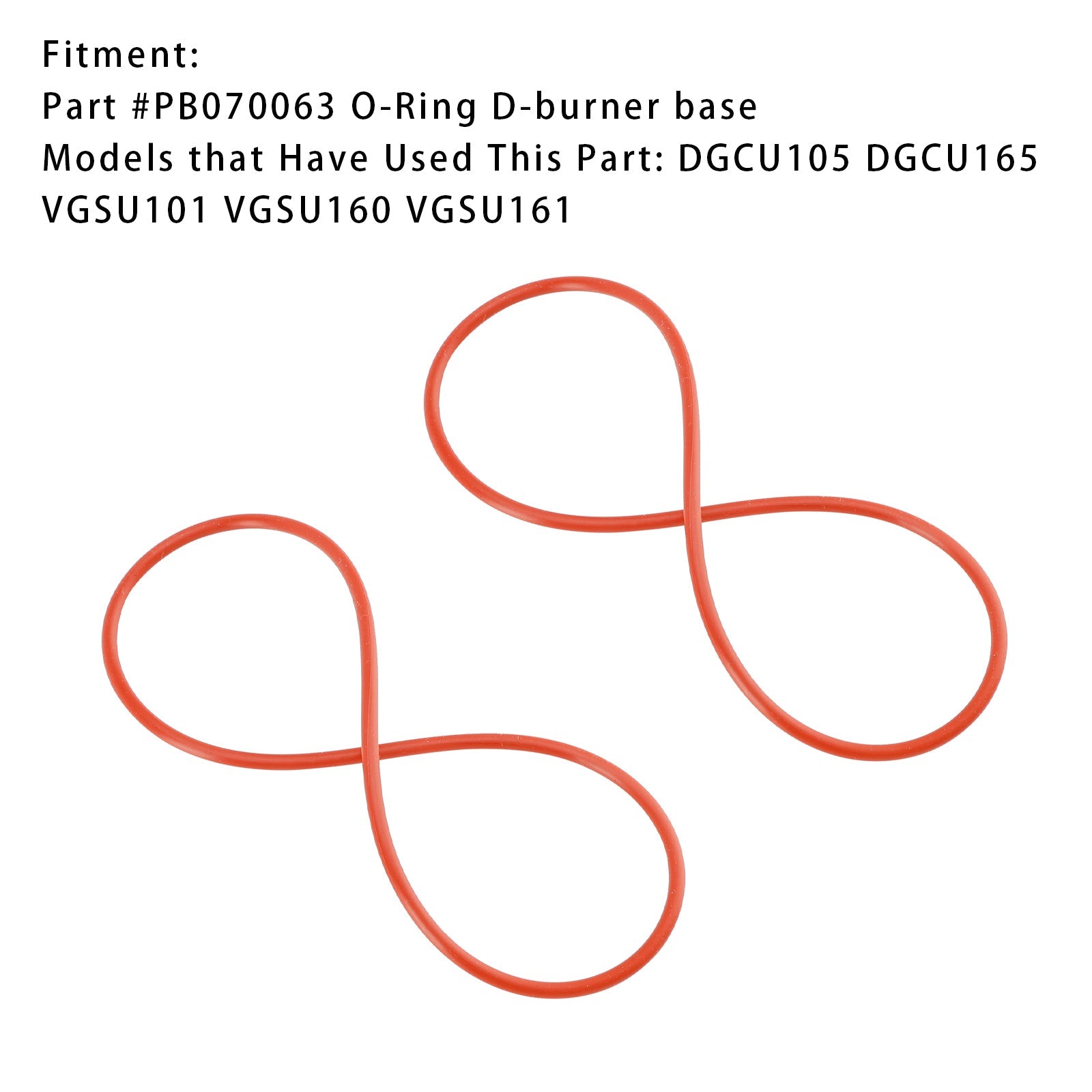 PB070063 O-Ring D-Burner Base For Burner Base (D) 2PCS