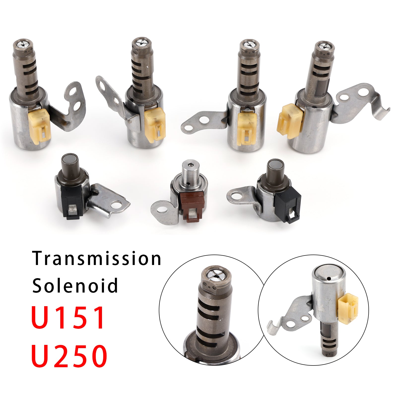 2004-2011 TOYOTA Camry 5 SP FWD 2.4L 2.5L 3.0L 3.5L 7PCS Transmission Solenoids Kit U151 U250