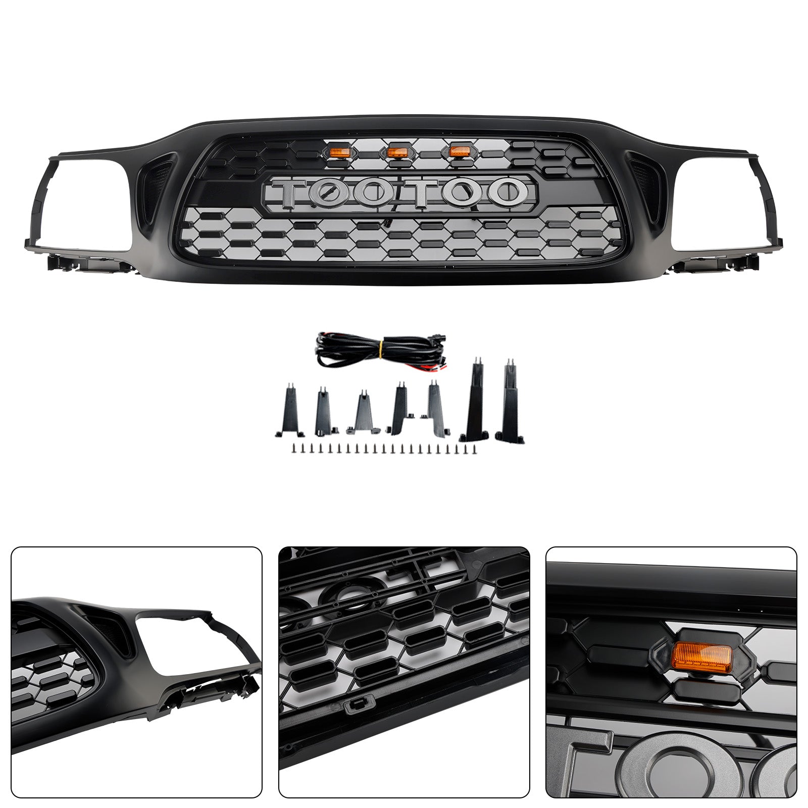 2001-2004 Toyota Tacoma TRD PRO Honeycomb Front Bumper Grille Grill