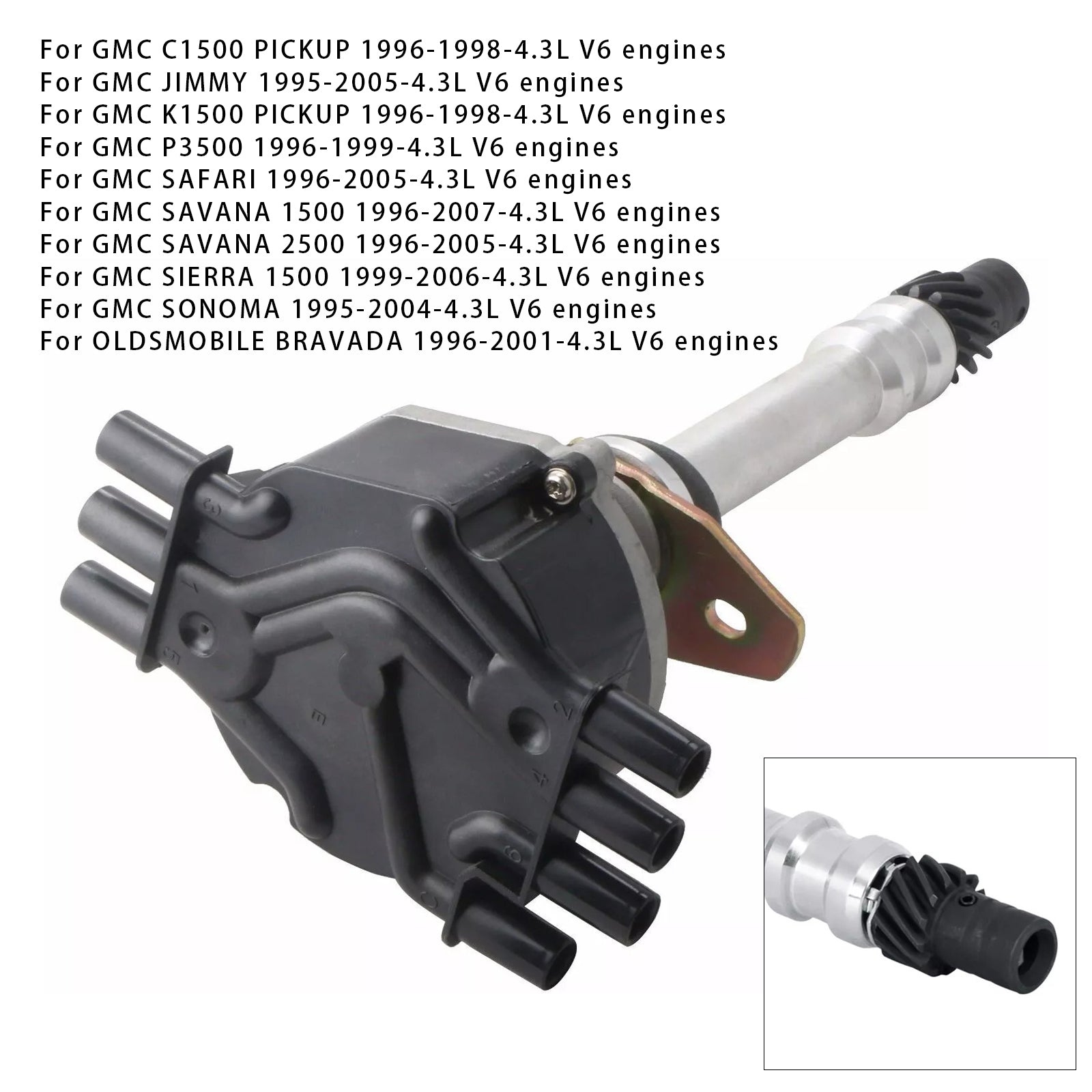 1999-2006 CHEVROLET SILVERADO 1500 4.3L V6 engines Ignition Distributor 12598210 12570426