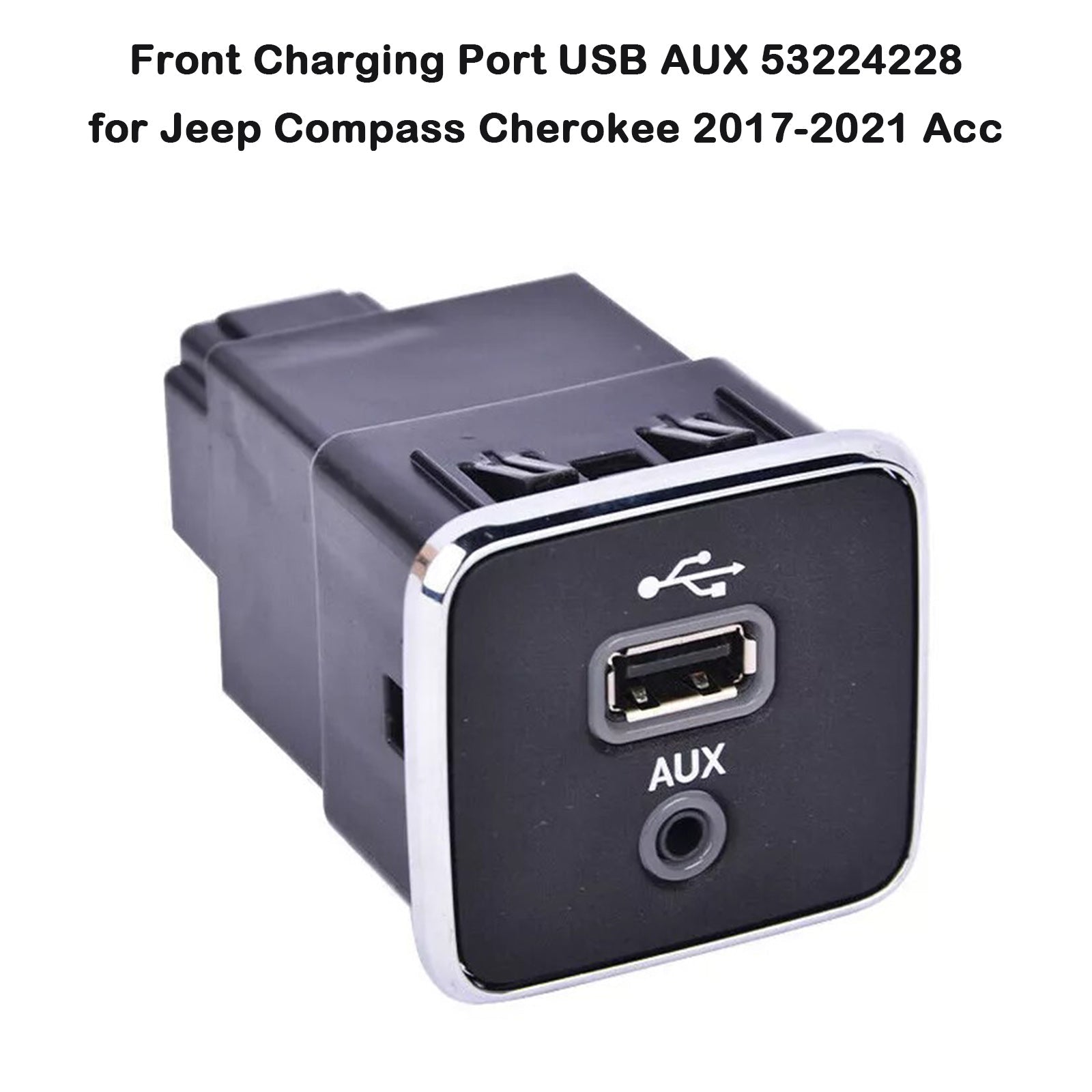 Front Charging Port USB AUX 53224228 for Jeep Compass Cherokee 2017-2021 Acc