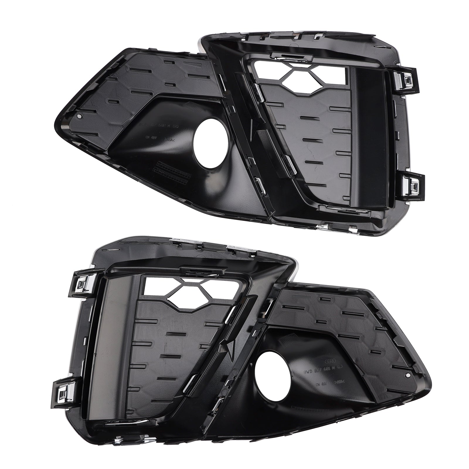 2020-2024 Audi A4 B9.5 S-Line Silver Front Bumper Lower Fog Grille Cover