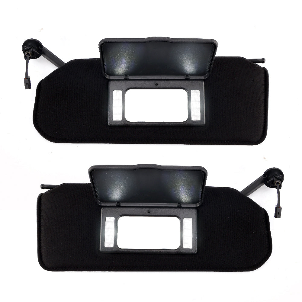 1997-2004 CORVETTE Sun Visor Vanity Mirror C5 Black SunVisors Pair Shaded