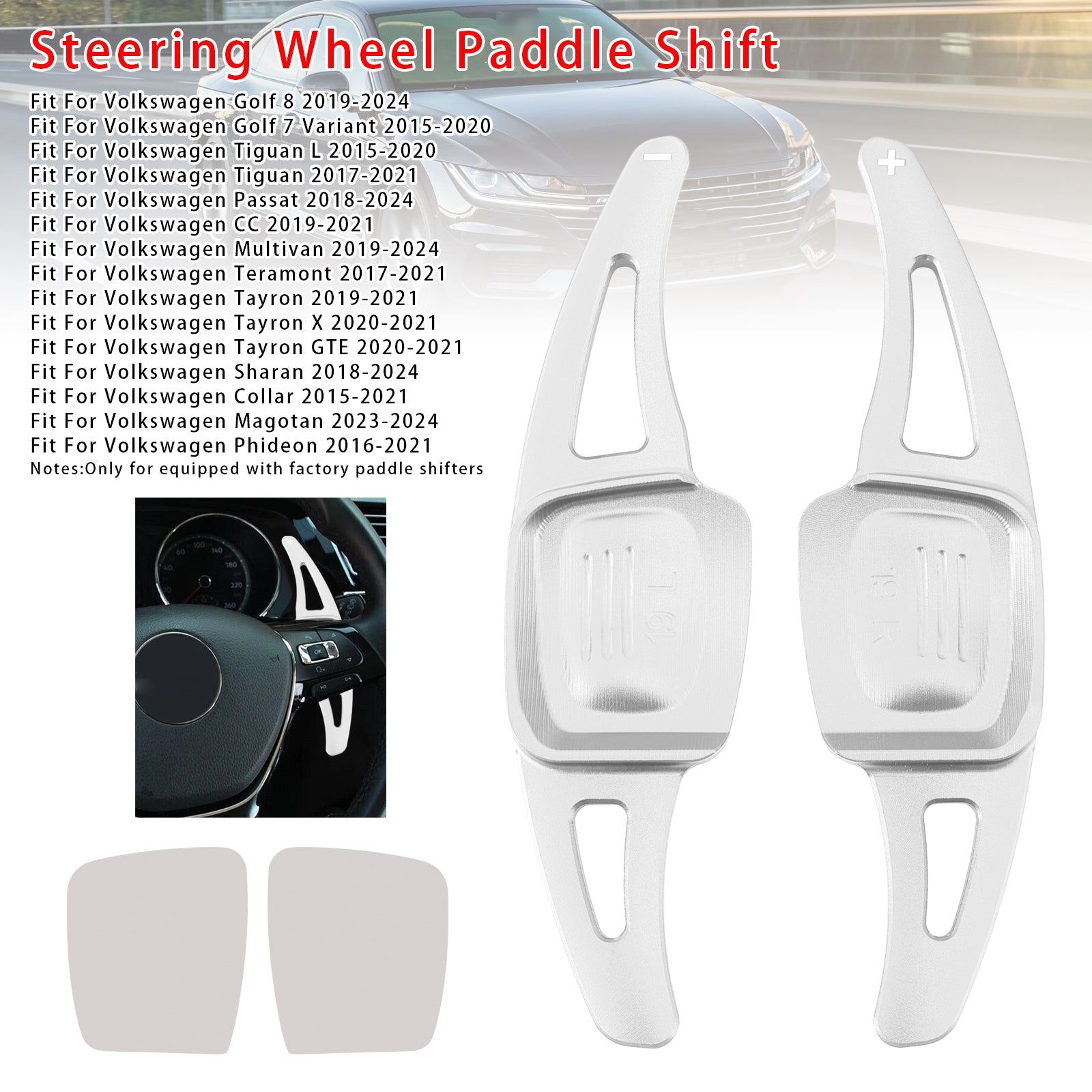 Steering Wheel Paddle Shifter Extension For VW Golf 8 Tiguan