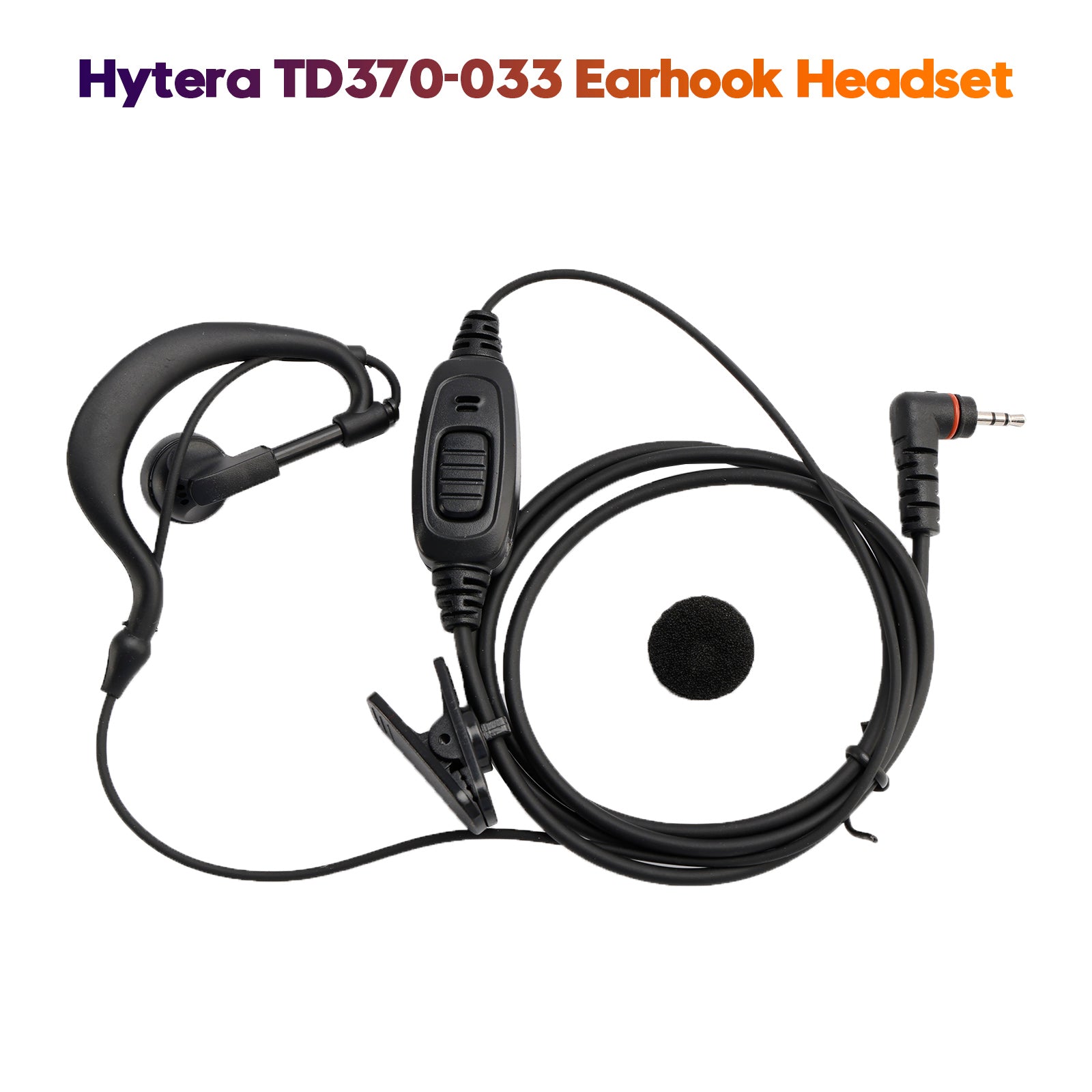 Hytera TD370-033 Earhook Headset For Hytera TD350 TD360 TD370 BD300 BD350 PNC370