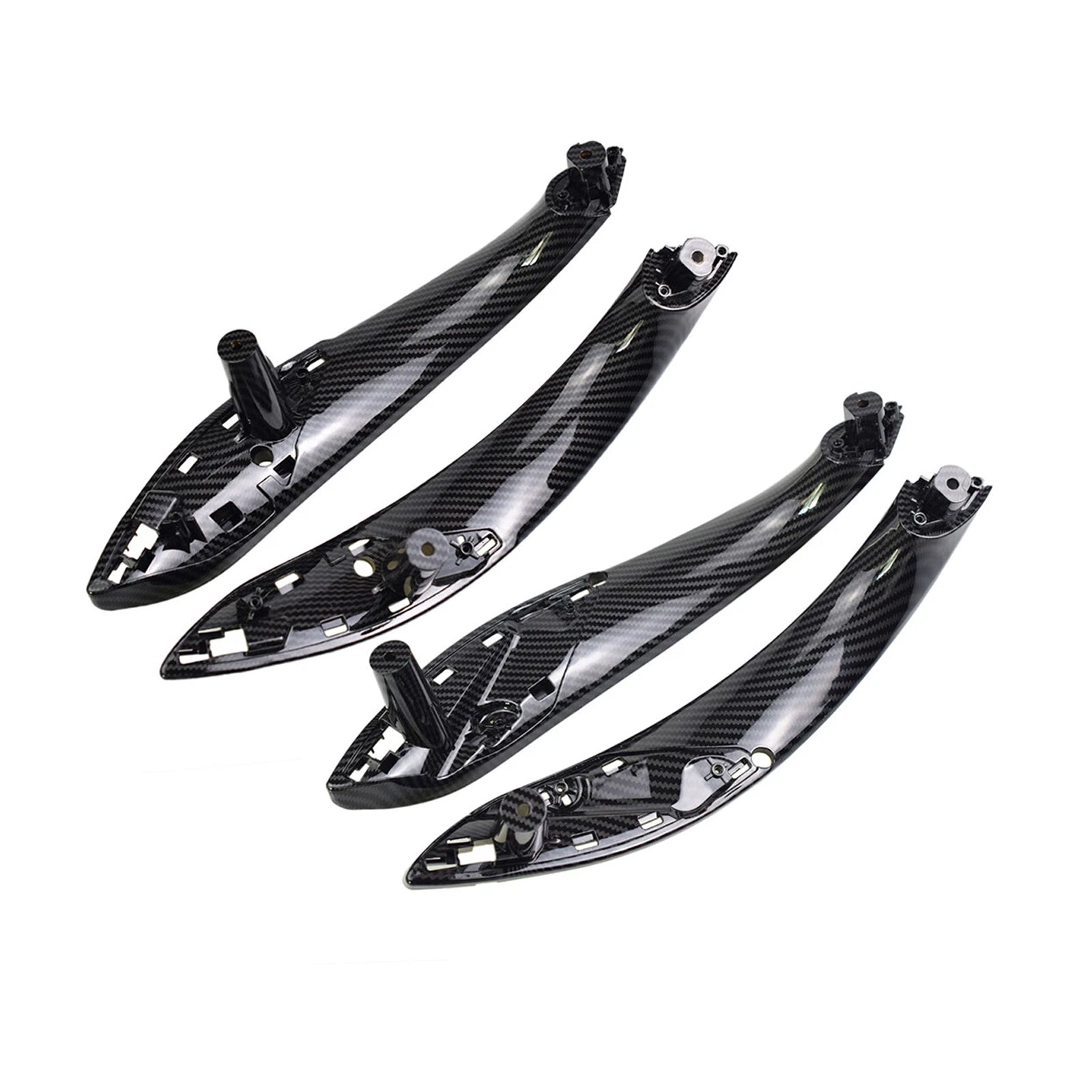 4PCS Carbon Inner Trim Door Pull Handle for BMW F30 F80 F31 F32 F33 F35
